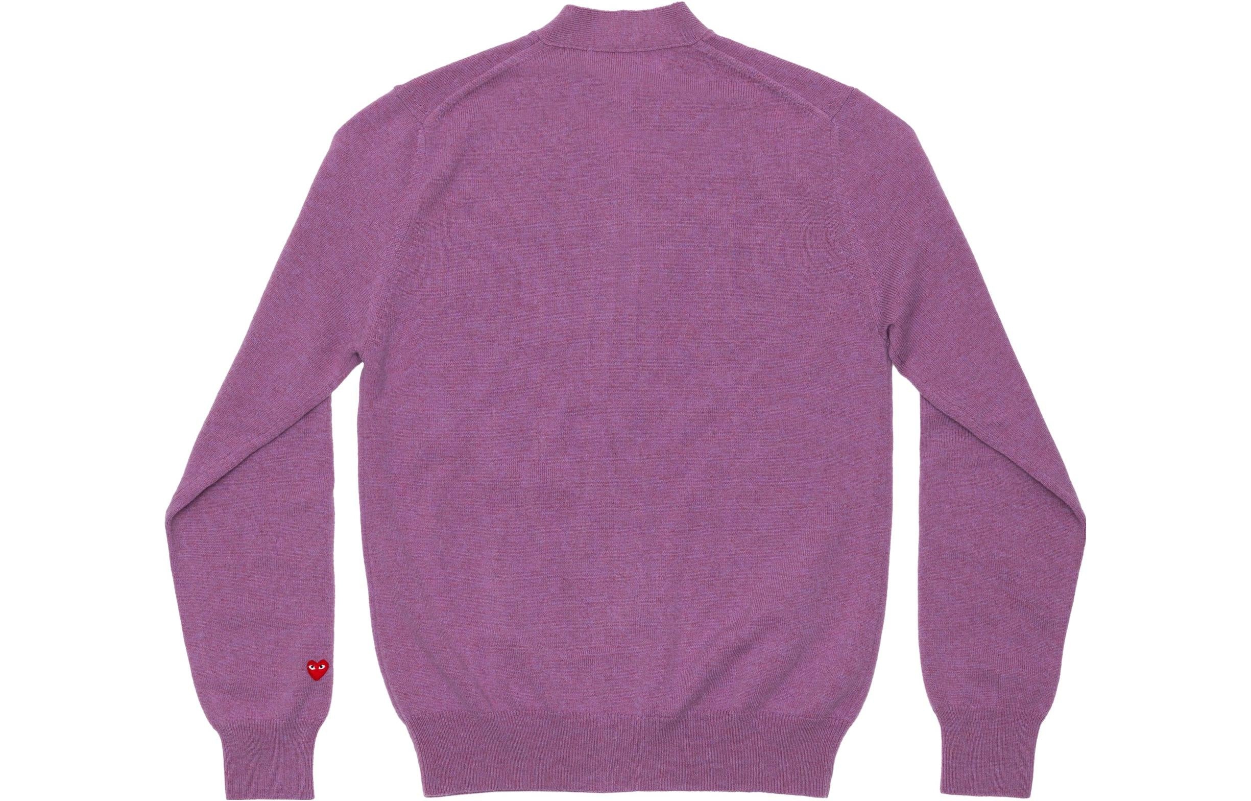 COMME des GARCONS PLAY Cardigan Pastel Series Sleeve Heart 'Purple' AZ-N092-051-4 - 2