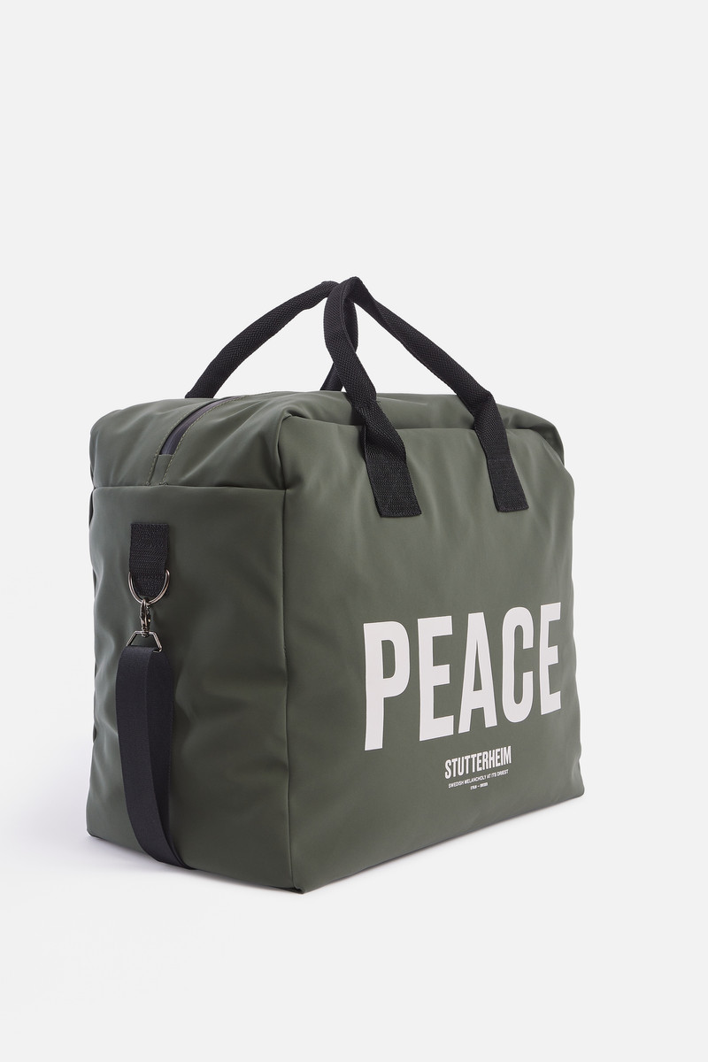 Stutterheim Svea Box Bag Suede Dark Green outlook