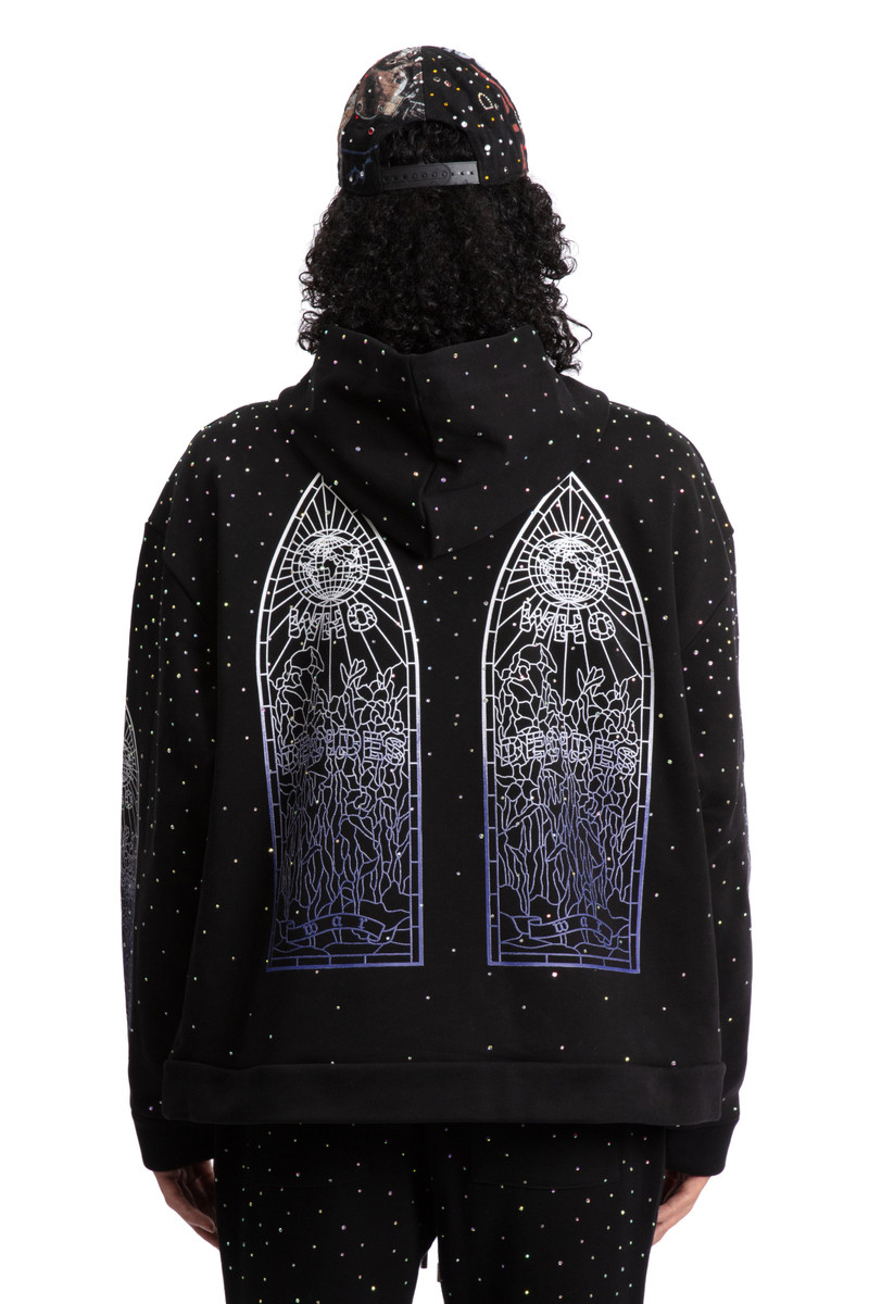 RHINESTONE HOODED PULLOVER 6