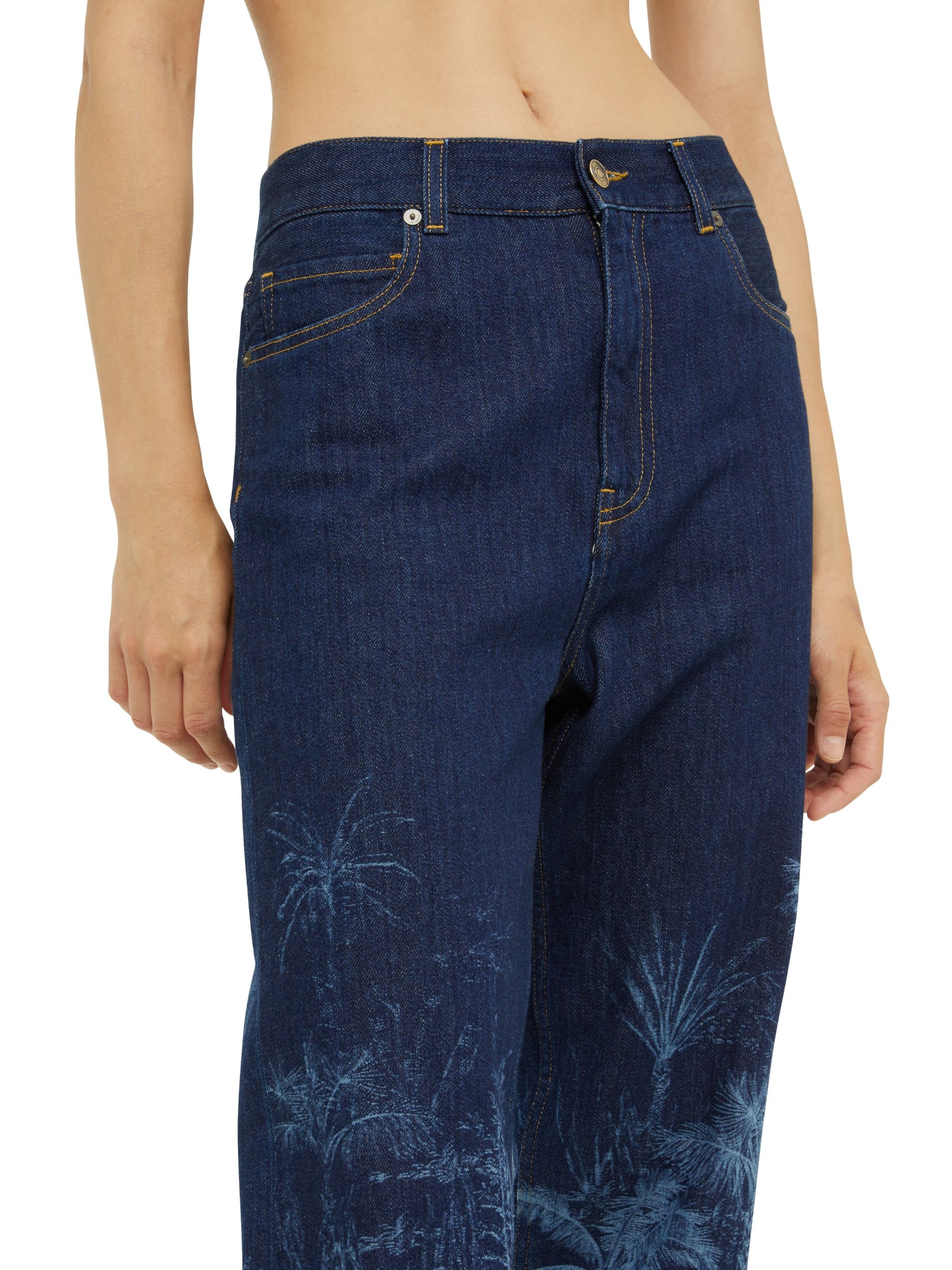 Jungle Toile De Jouy Denim Pants - 7