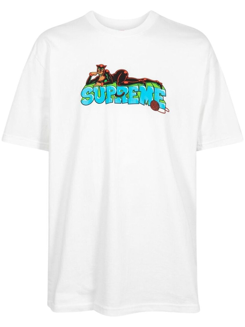 Catwoman logo-print T-shirt - 1