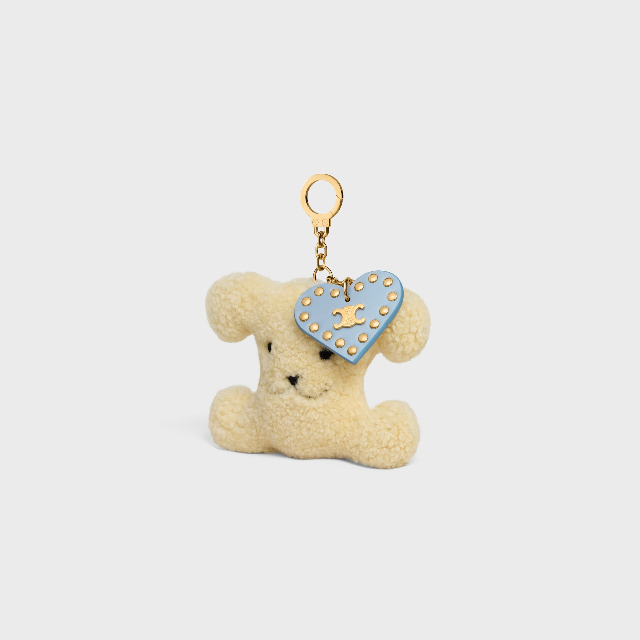 TRIOMPHE POM-POM CHARM IN Shearling and Calfskin - 2