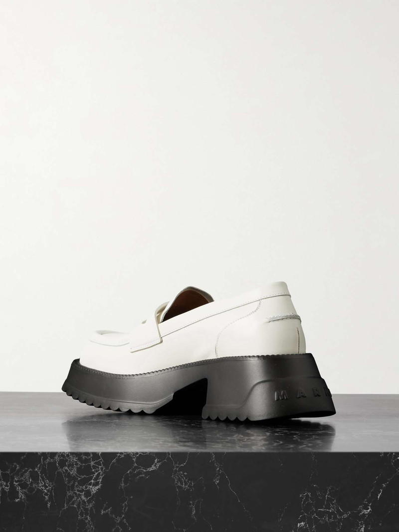 Exaggerated-sole leather loafers 3