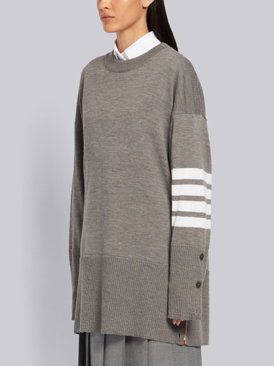 Thom Browne 4-Bar Oversized Pullover outlook