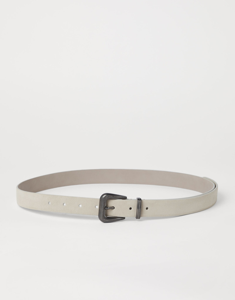 Suede calfskin belt - 1