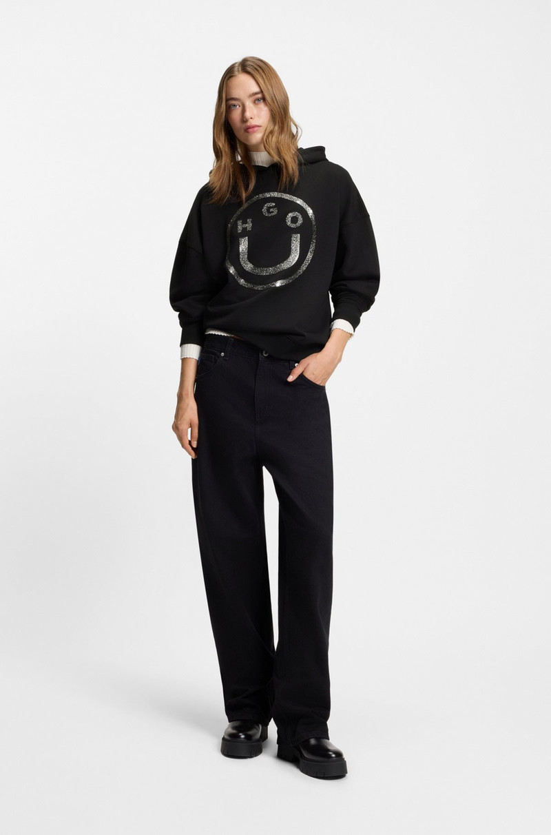 HUGO HAPPY-HUGO HOODIE IN COTTON TERRY outlook