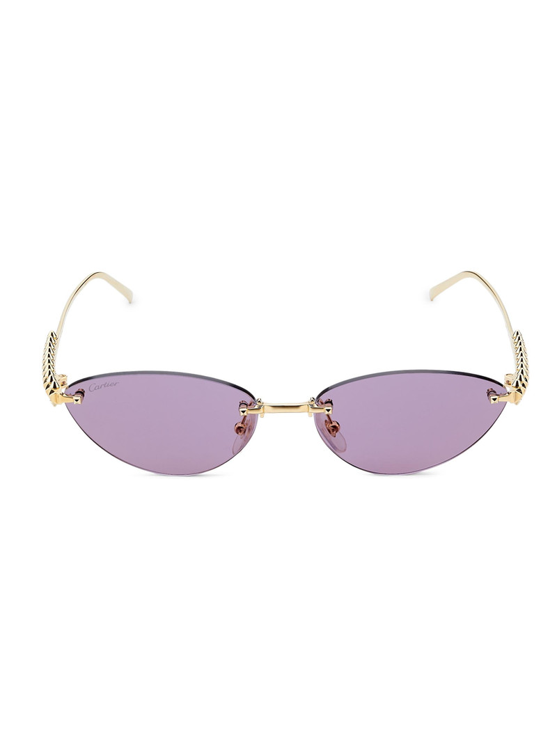 Women's Clash De 58MM Cat-Eye Sunglasses - Gold Violet 1