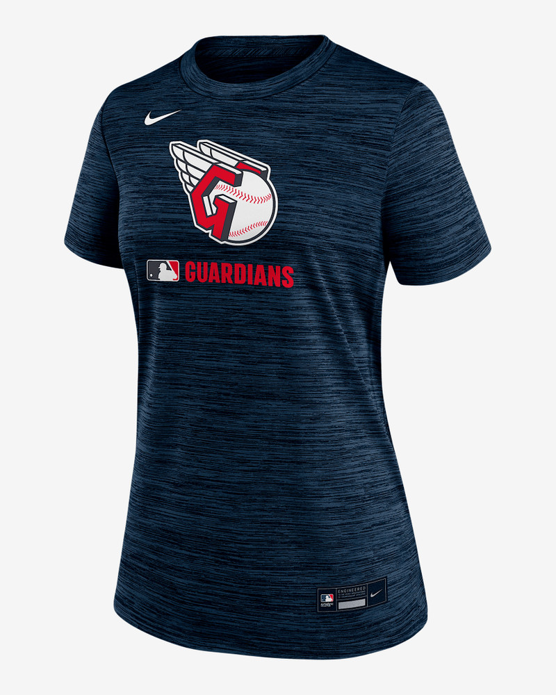 Cleveland Guardians Authentic Collection Velocity Women's Nike Dri-FIT MLB T-Shirt 1