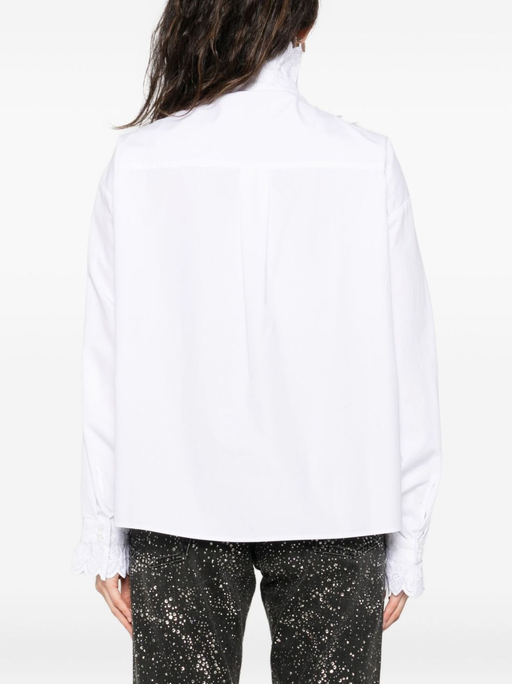 ruffled pleated shirt - 4