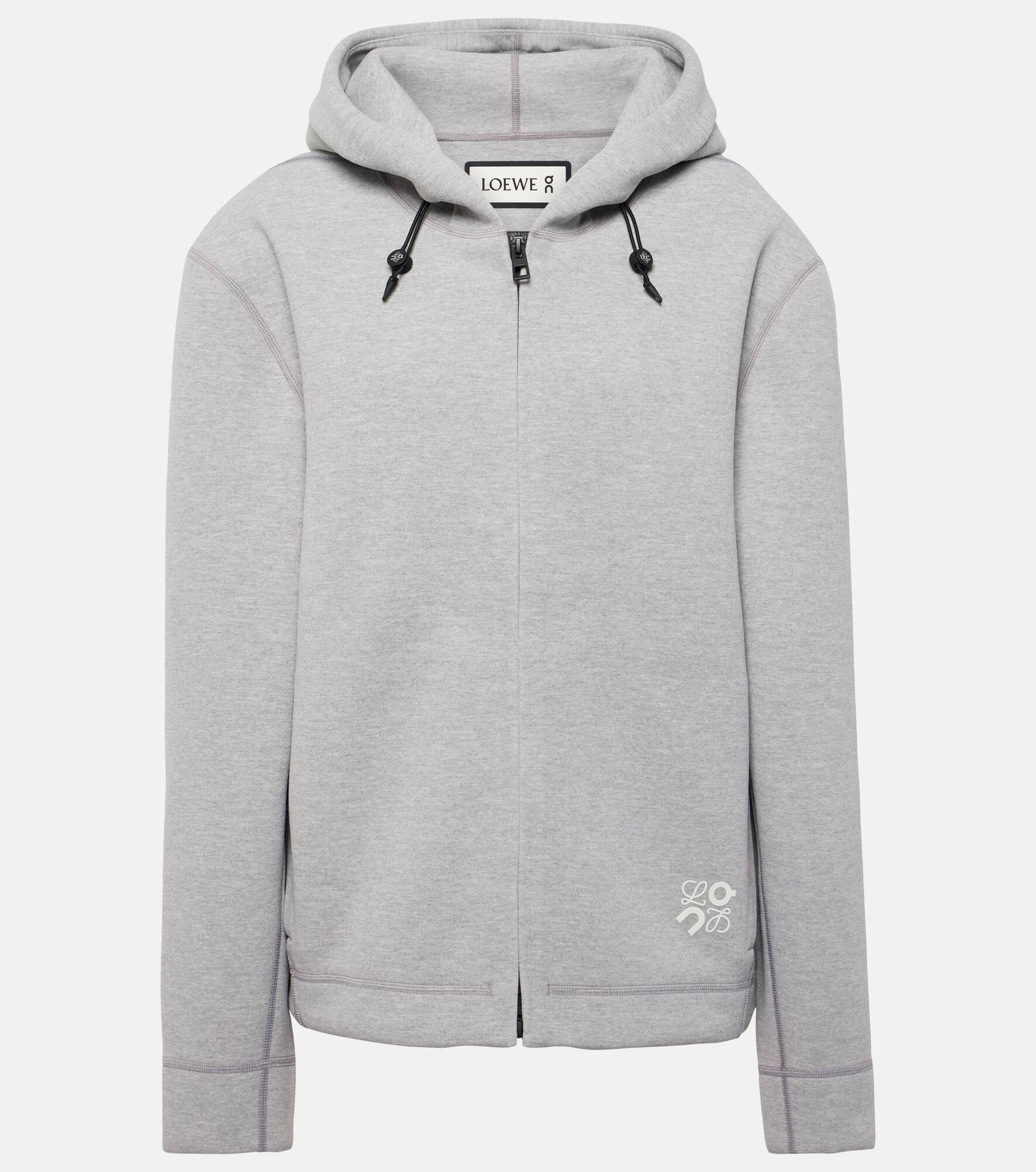 x On logo jersey hoodie - 1