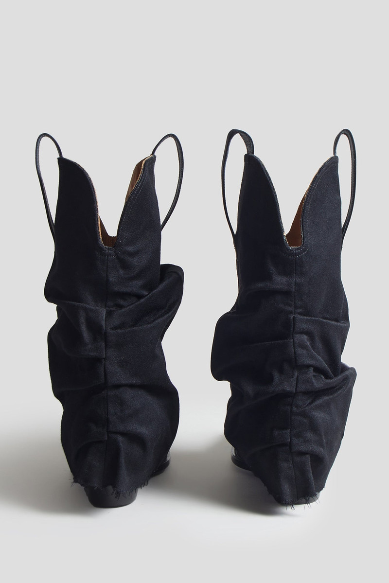 R13 LOW RIDER COWBOY BOOT - BLACK TUXEDO outlook