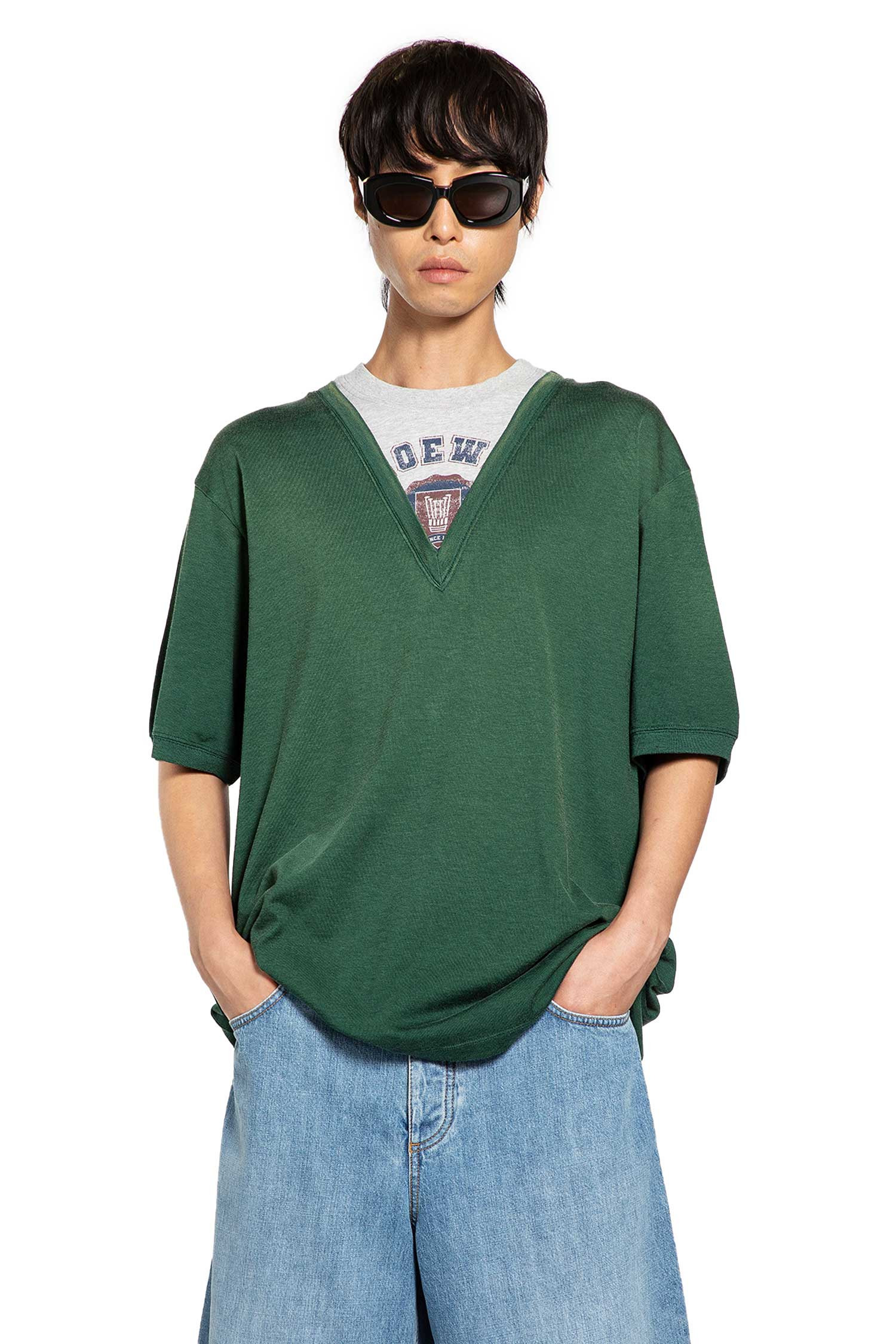 Loose Fit Fluid Cotton T-shirt - 6