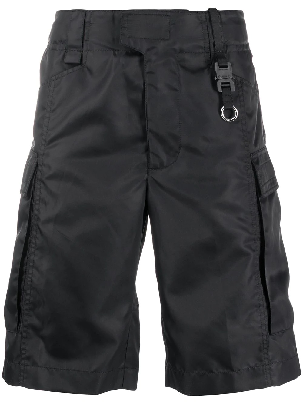 textured side pocket cargo shorts - 1