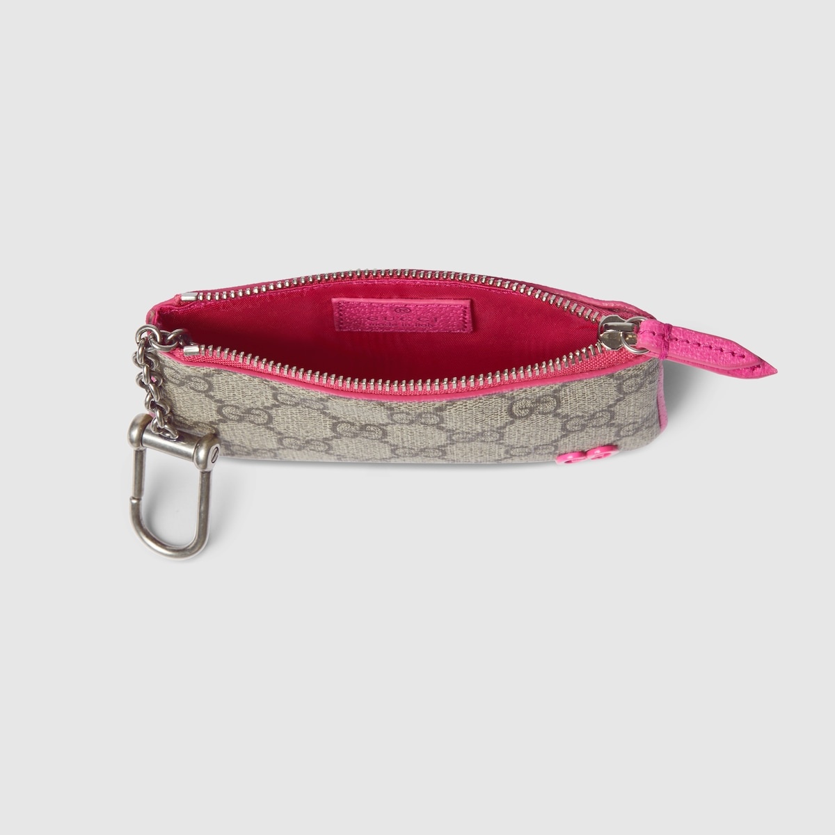 Bi-color zip key case - 2