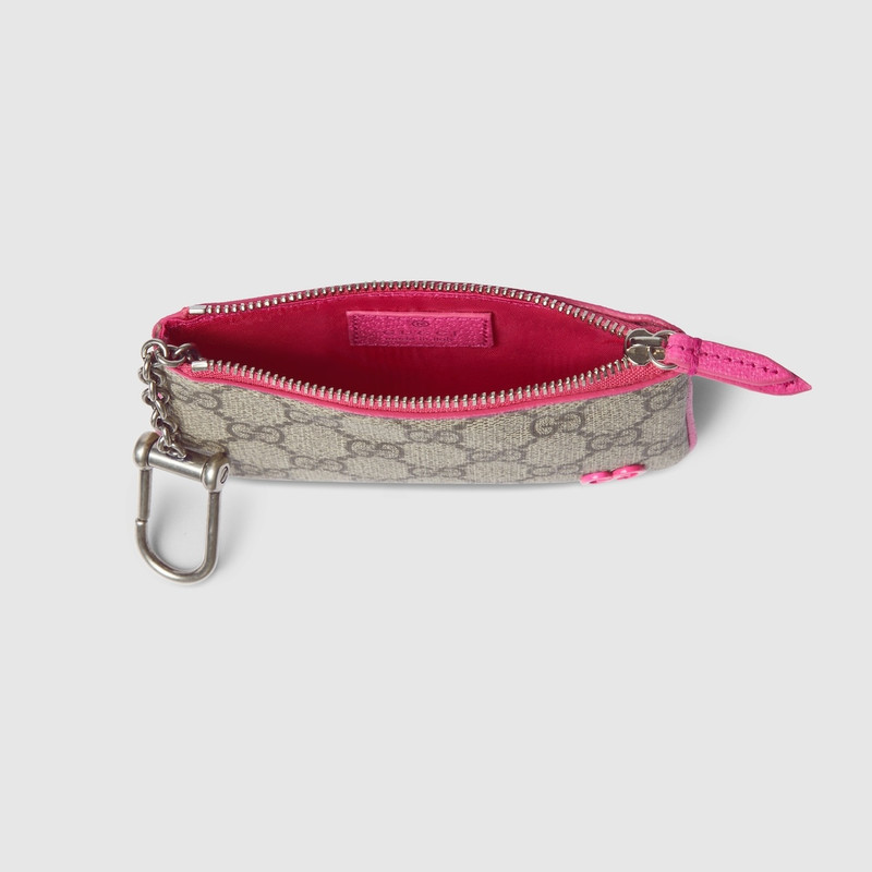 GUCCI Bi-color zip key case outlook
