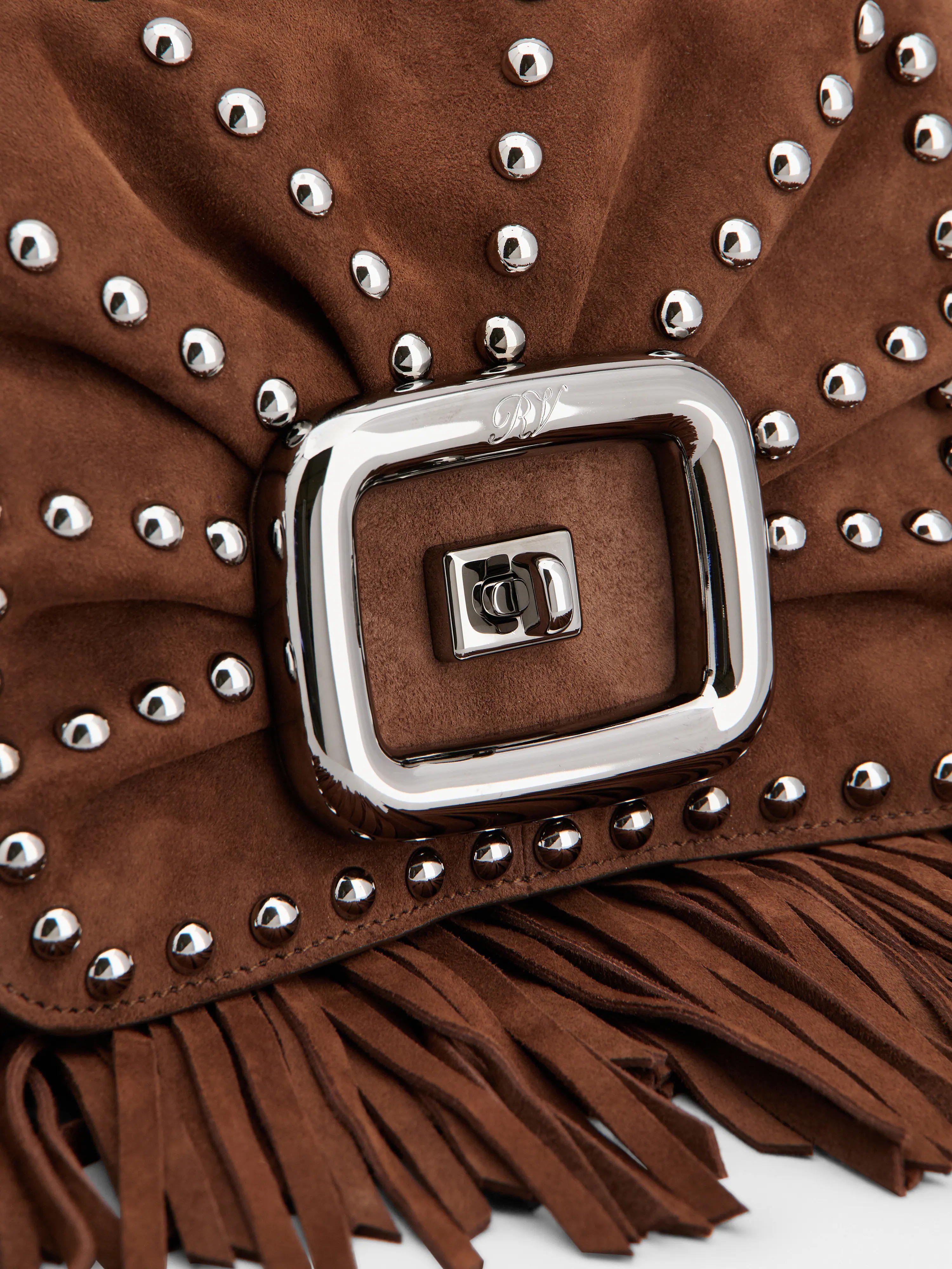 Viv' Choc Mini Bag in suede - 7