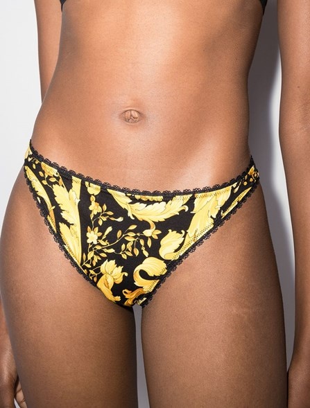 THONG WITH BAROQUE PRINT - 2