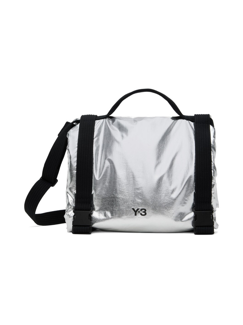 Silver Beach Towel Bag 1