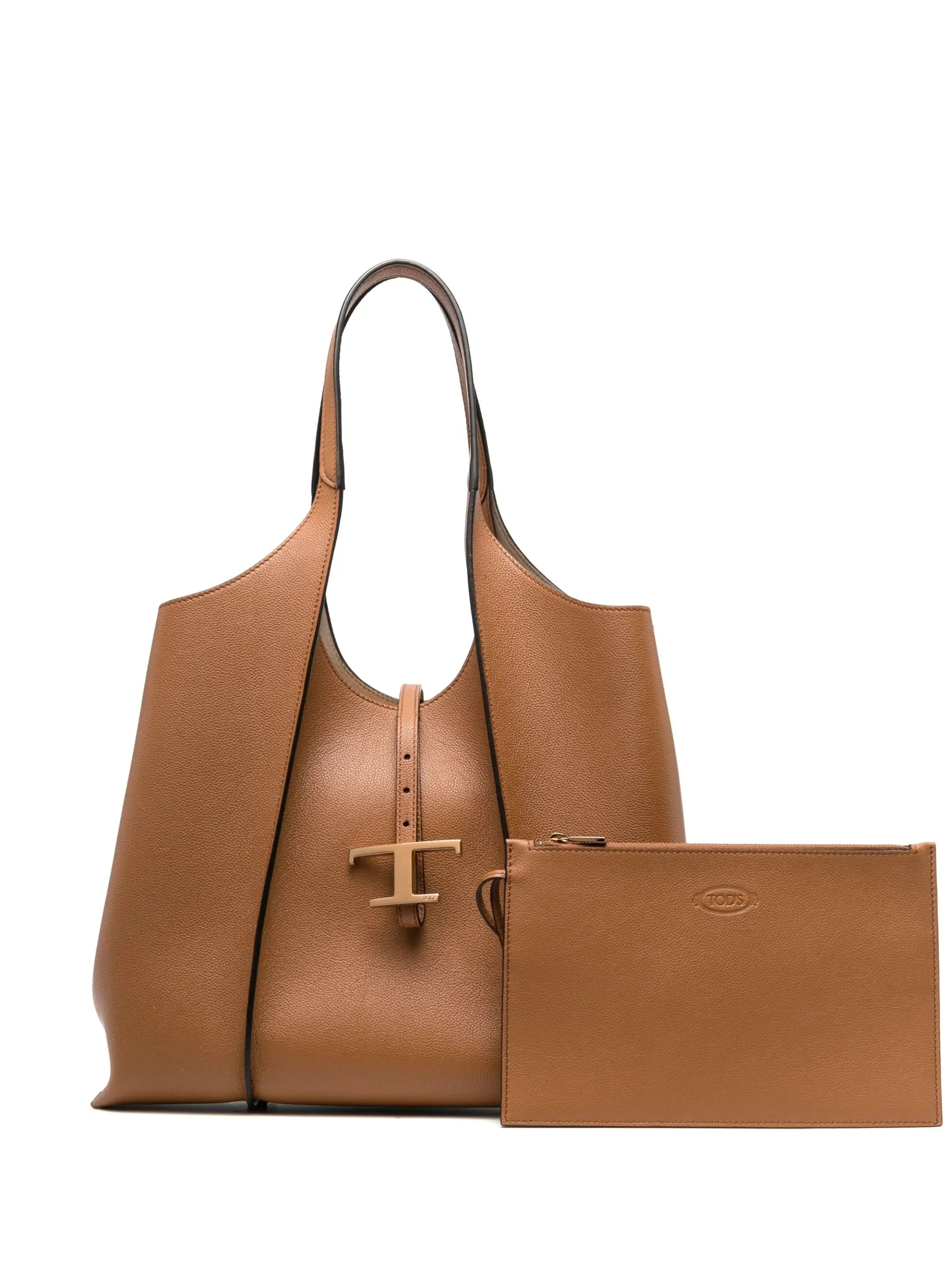 Medium T Timeless Leather Tote Bag - 1