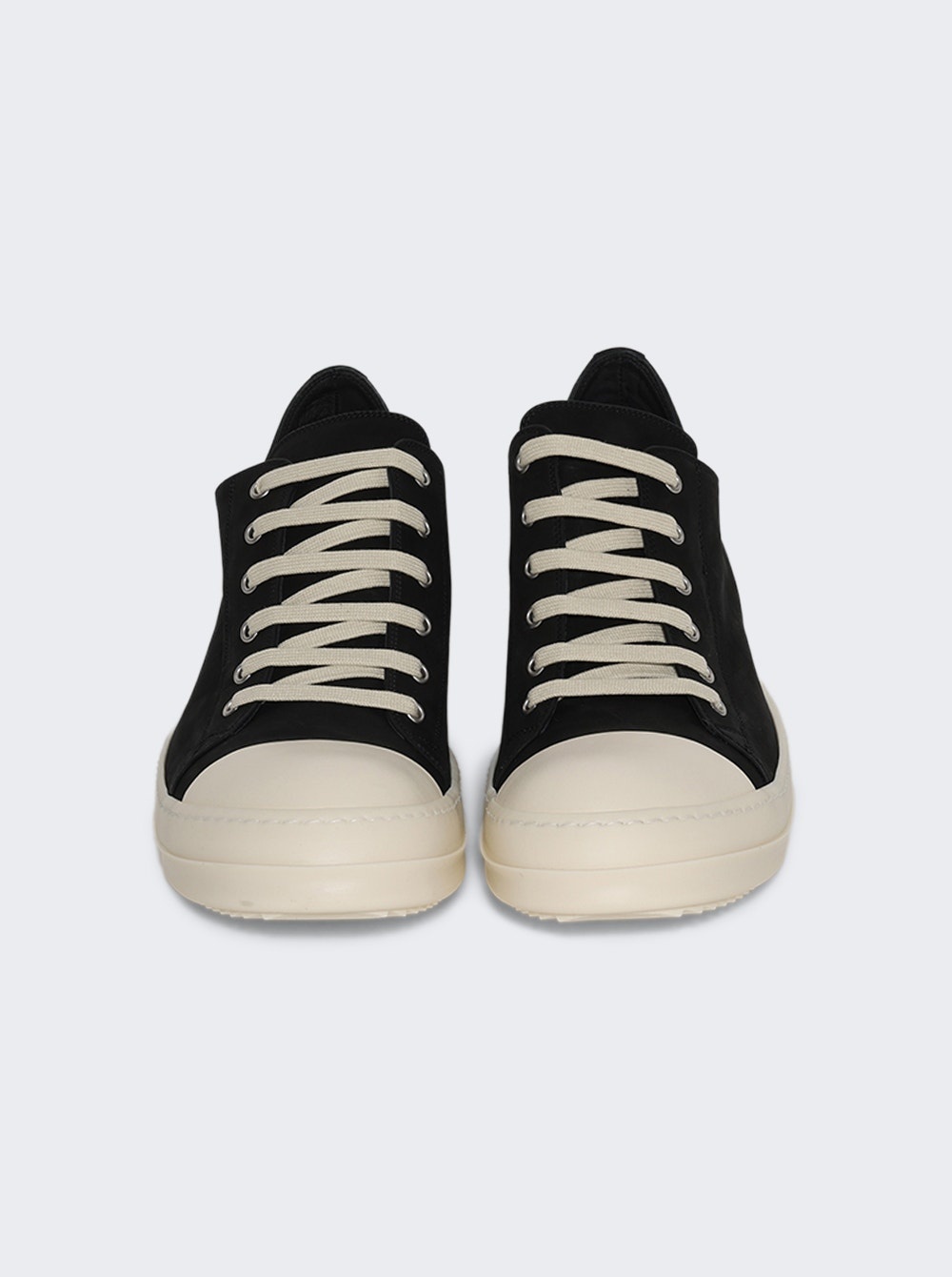 Hollywood Scarpe In Pelle Low Sneakers Black And Milk - 3