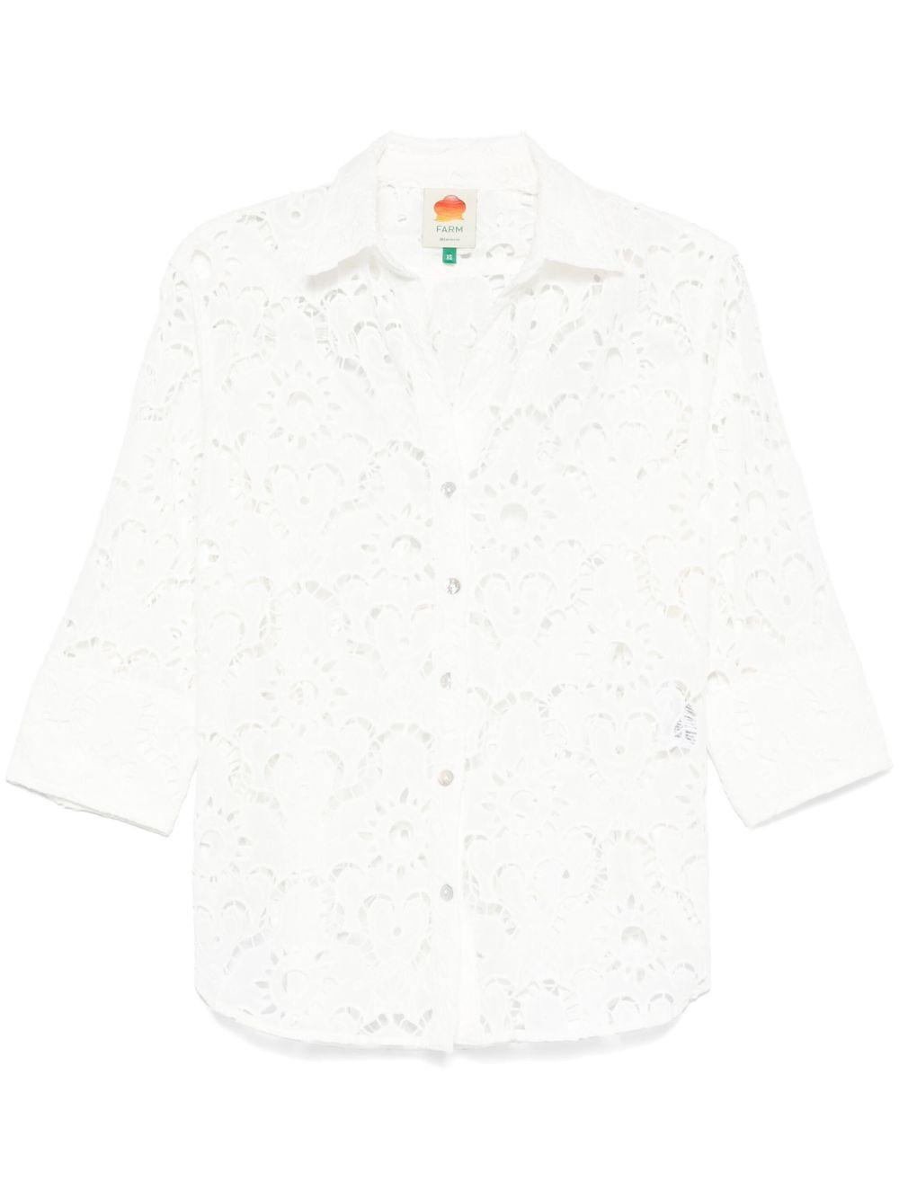 broderie-anglaise shirt - 1
