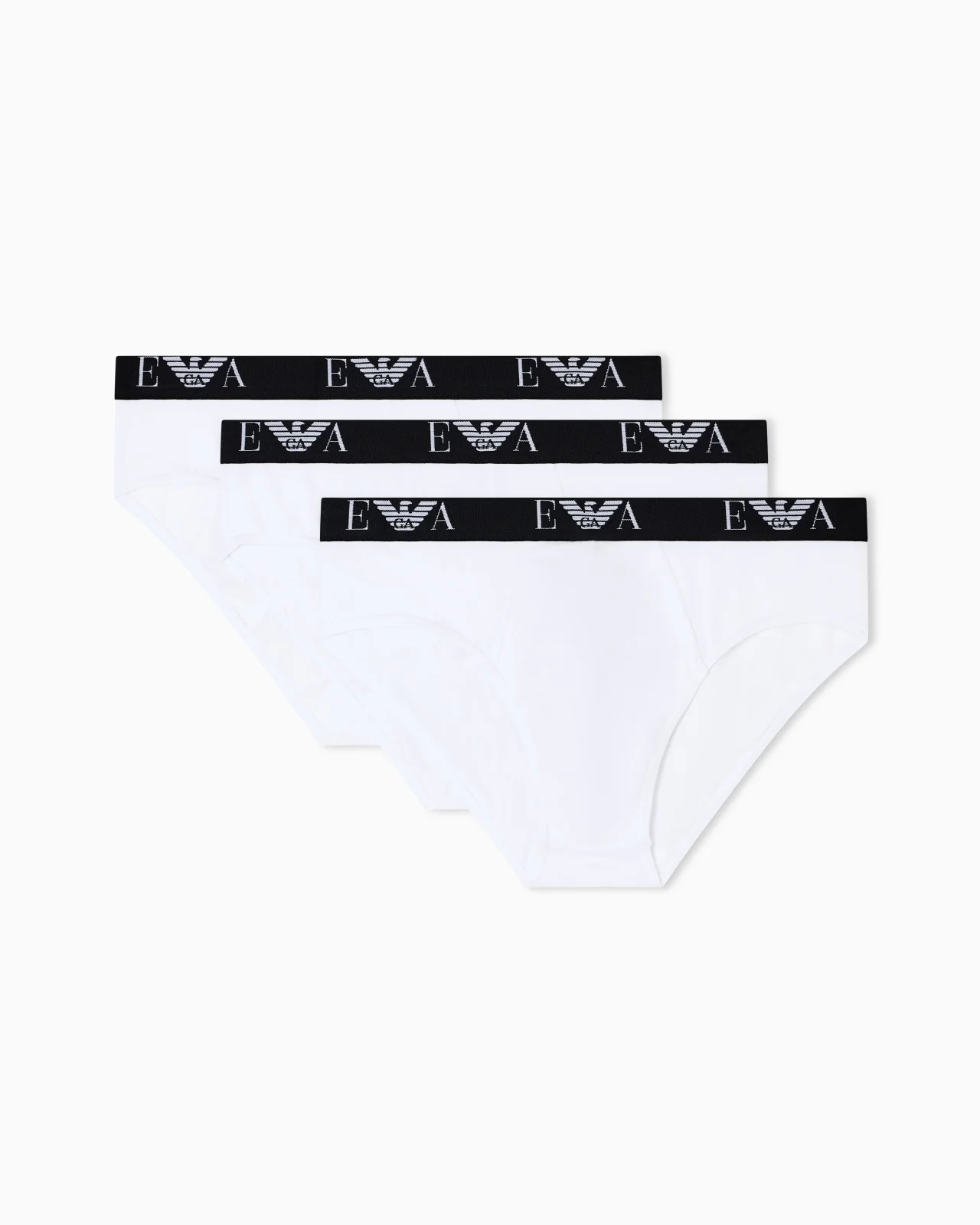 THREE-PACK OF STRETCH JERSEY BRIEFS WITH EA LOGOBAND - 1