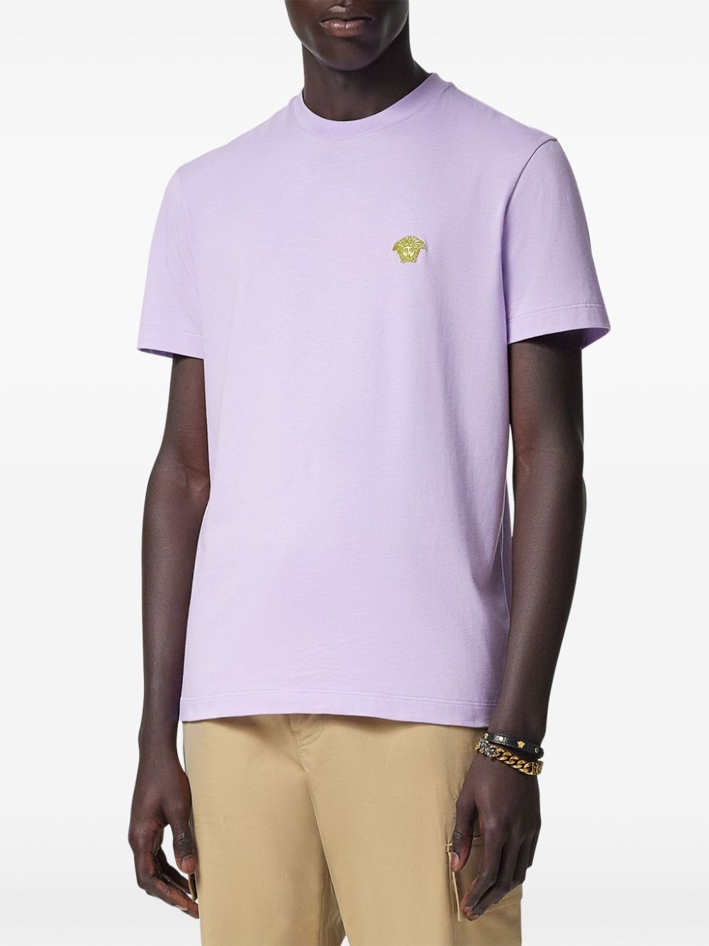 Medusa-embroidered T-shirt - 3