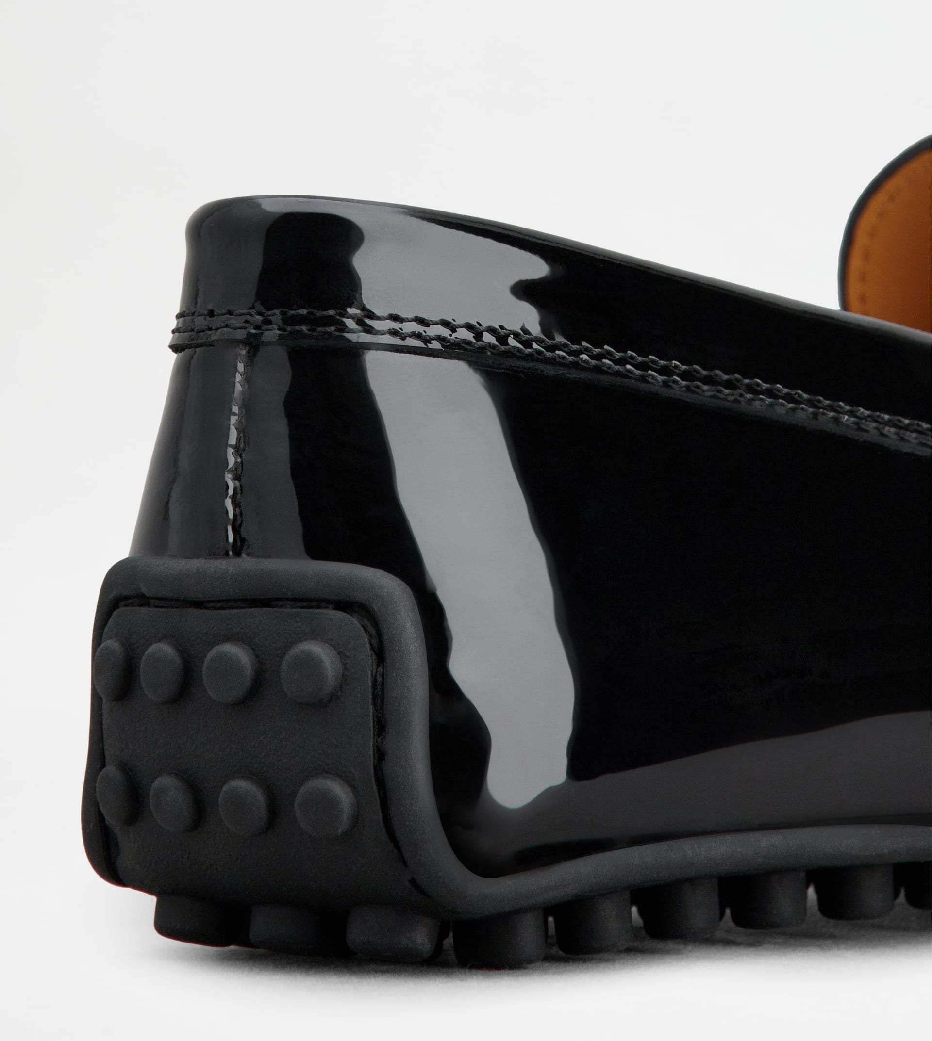 CITY GOMMINO DRIVING SHOES IN PATENT LEATHER - BLACK - 5