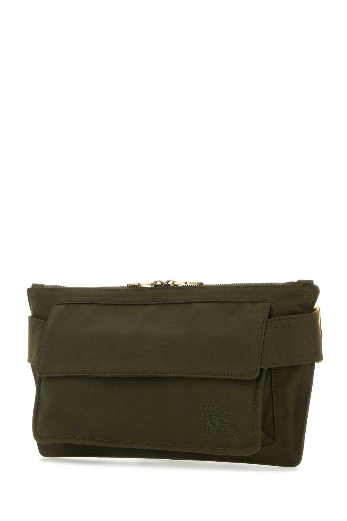 Burberry Men Army Green Canvas Trench Belt Bag - 2