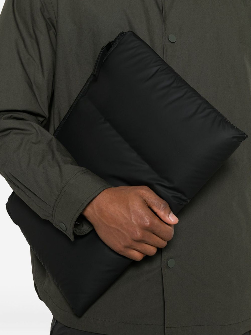RAINS quilted zip laptop bag outlook
