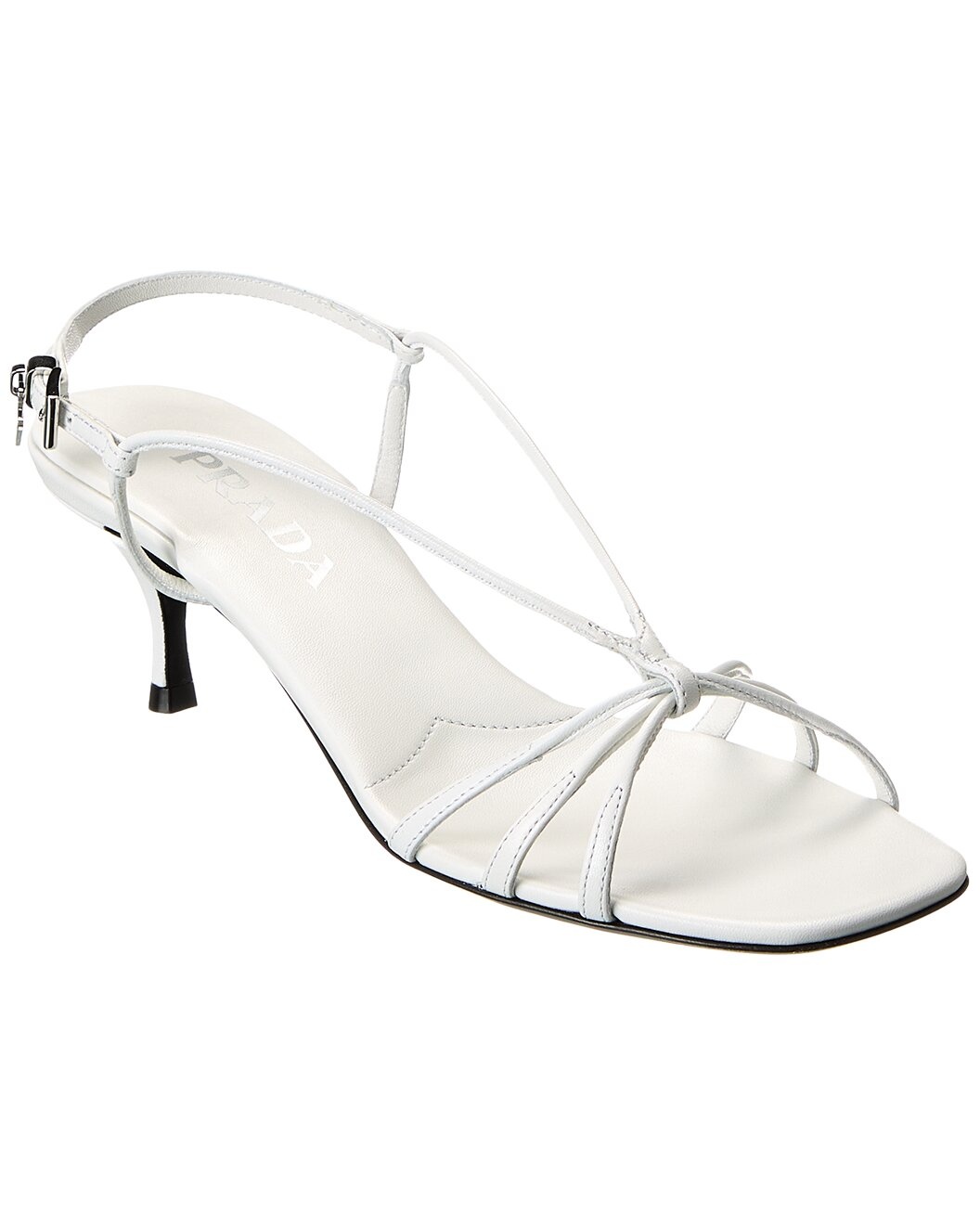 Prada Logo Leather Sandal - 1