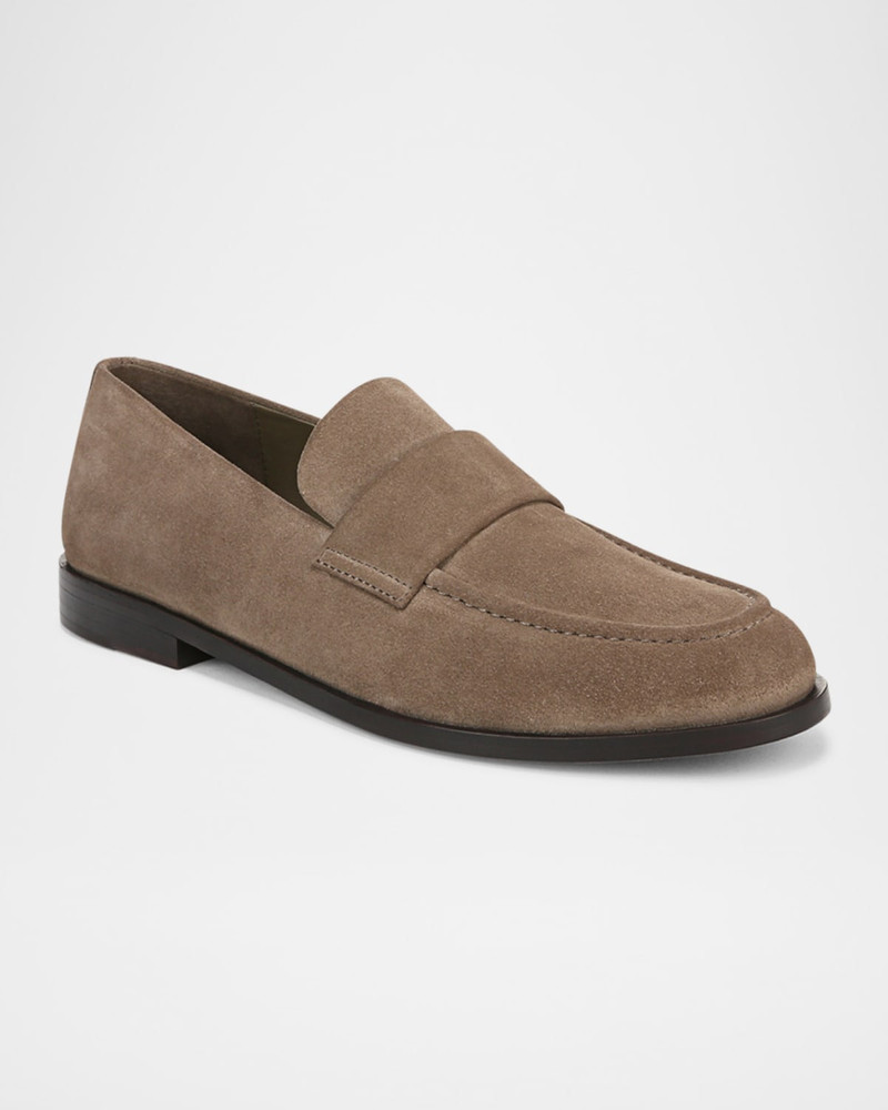 Vince Men's Montebello Suede Penny Loafers outlook