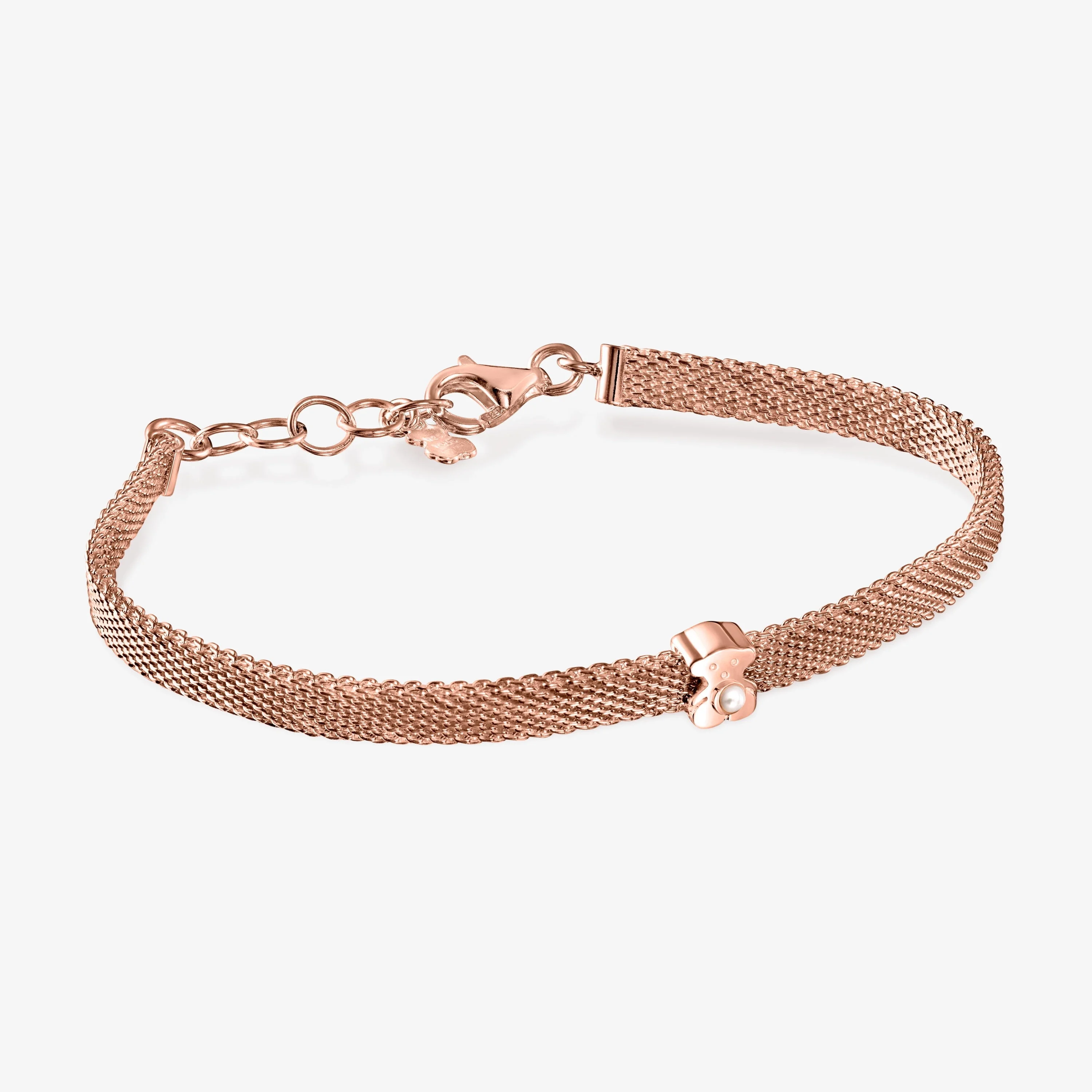 Rose 18K gold vermeil Real Sisy Bracelet with Pearl - 1