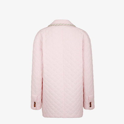 FENDI Pink quilted crêpe de chine jacket outlook