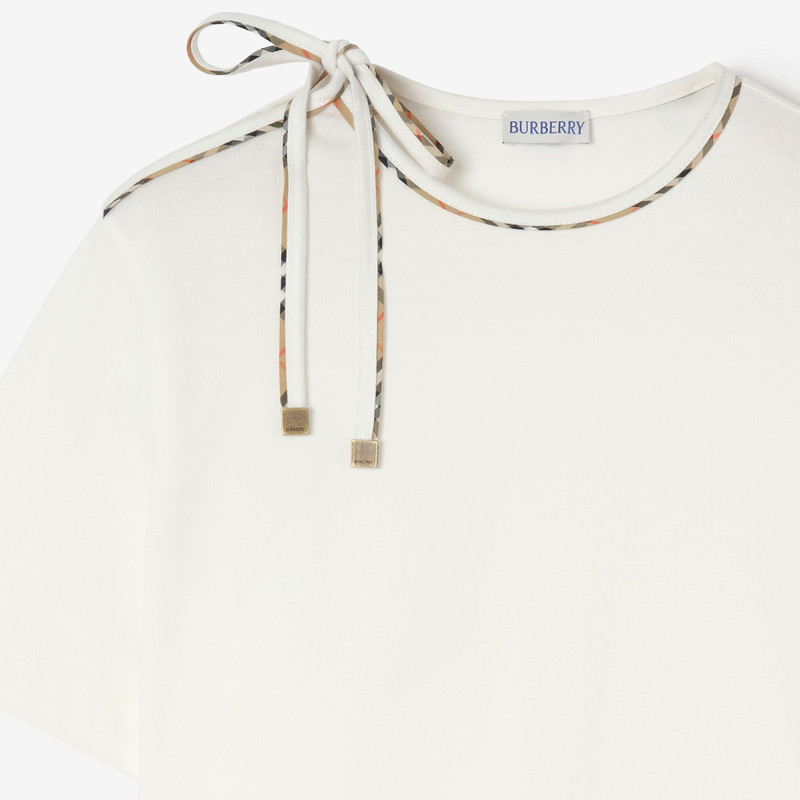 Burberry Tie-sleeve Cotton T-shirt outlook