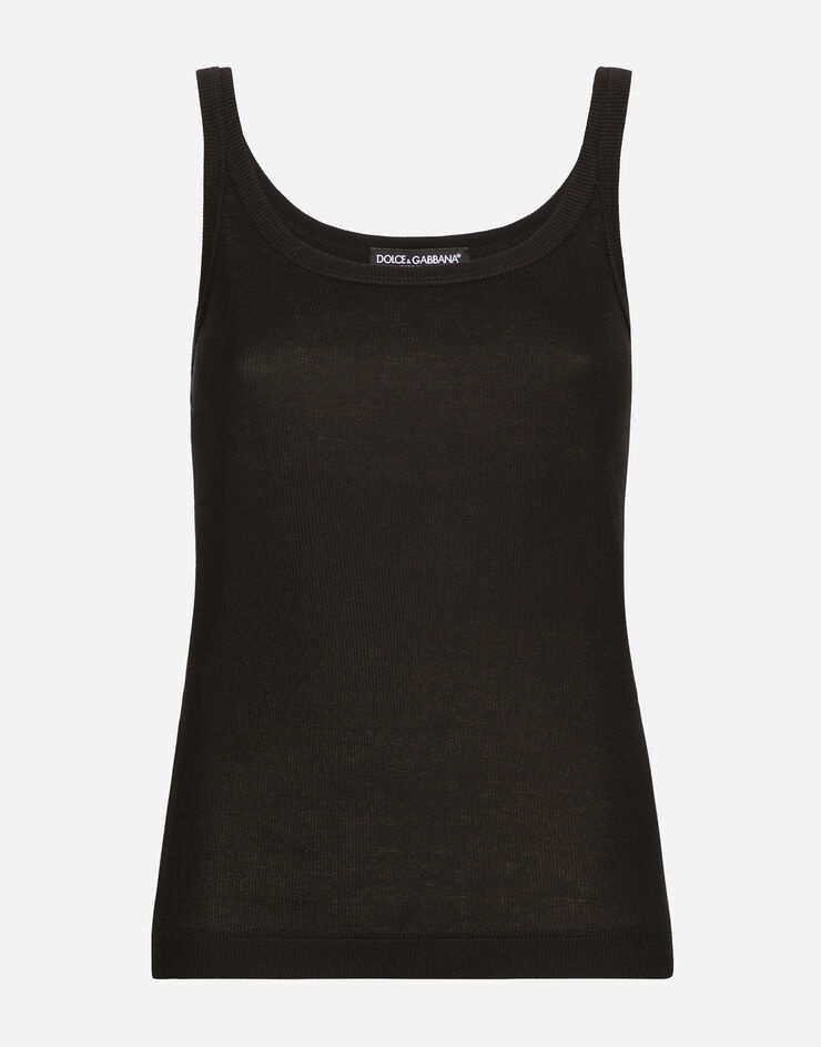 Fine-rib tank top - 1