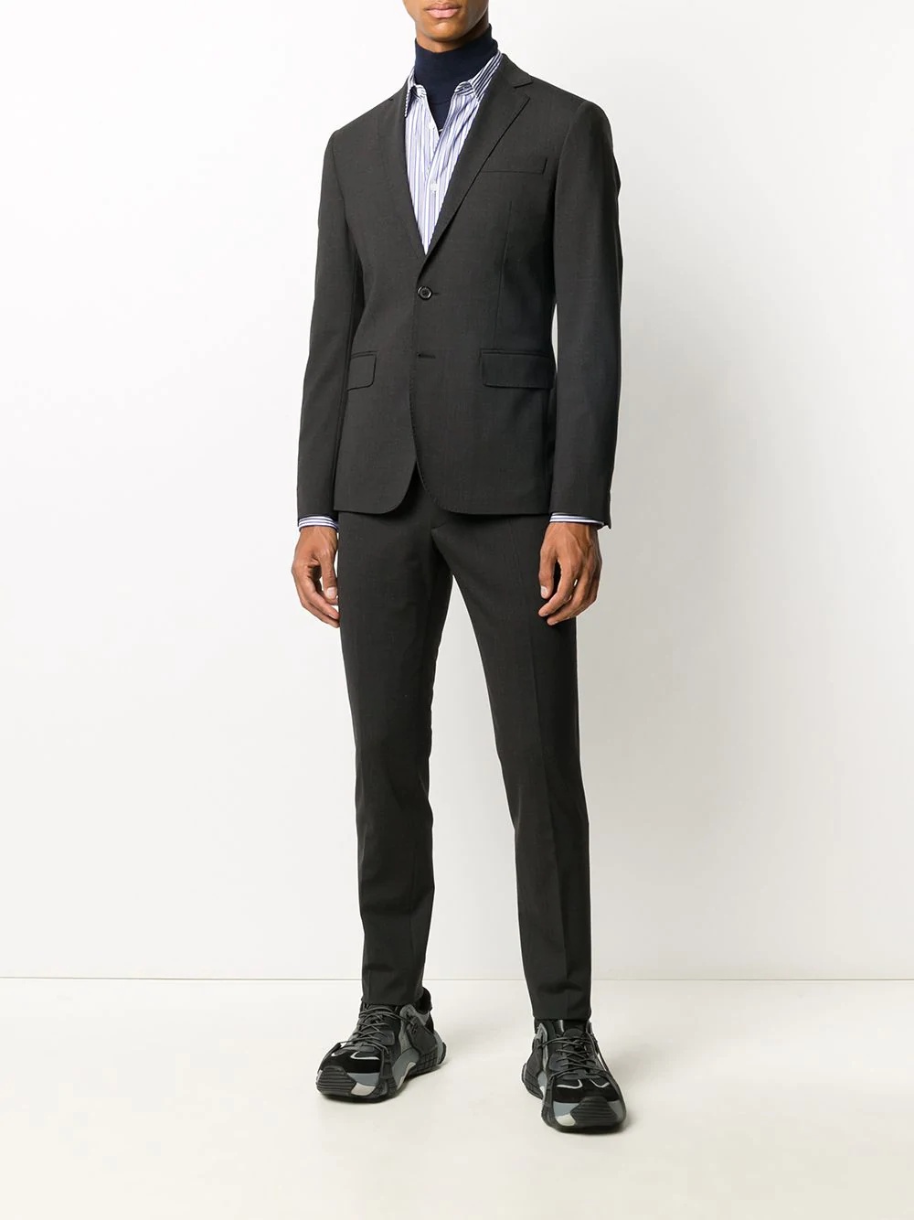 slim-fit two piece suit - 2