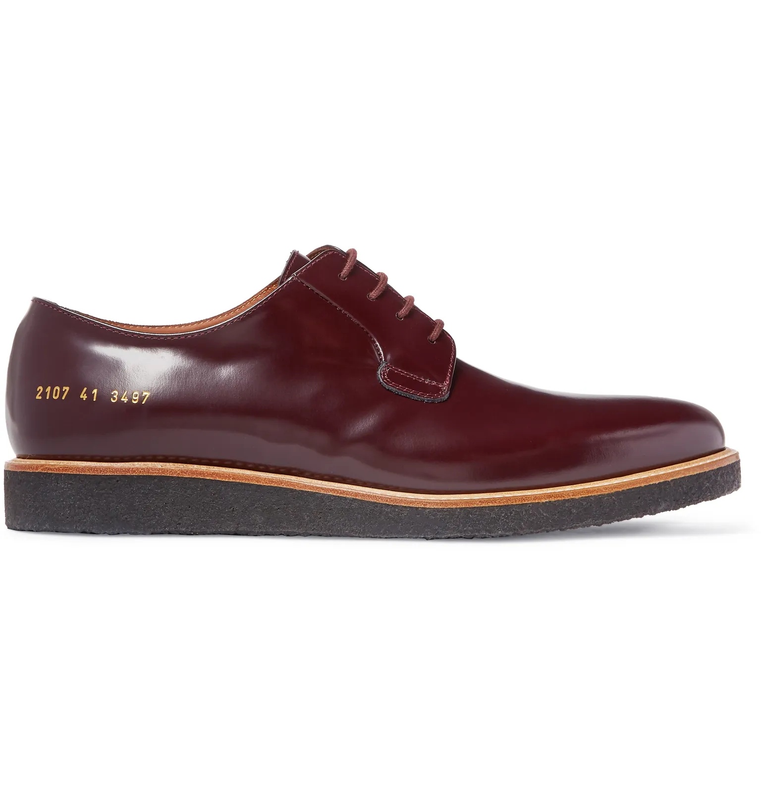 Polished-Leather Derby Shoes - 1