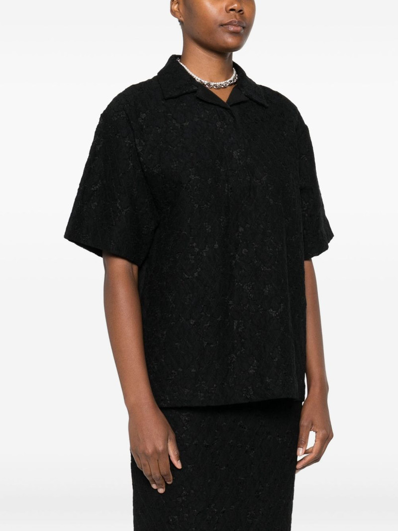 lace-embellishment polo top 3