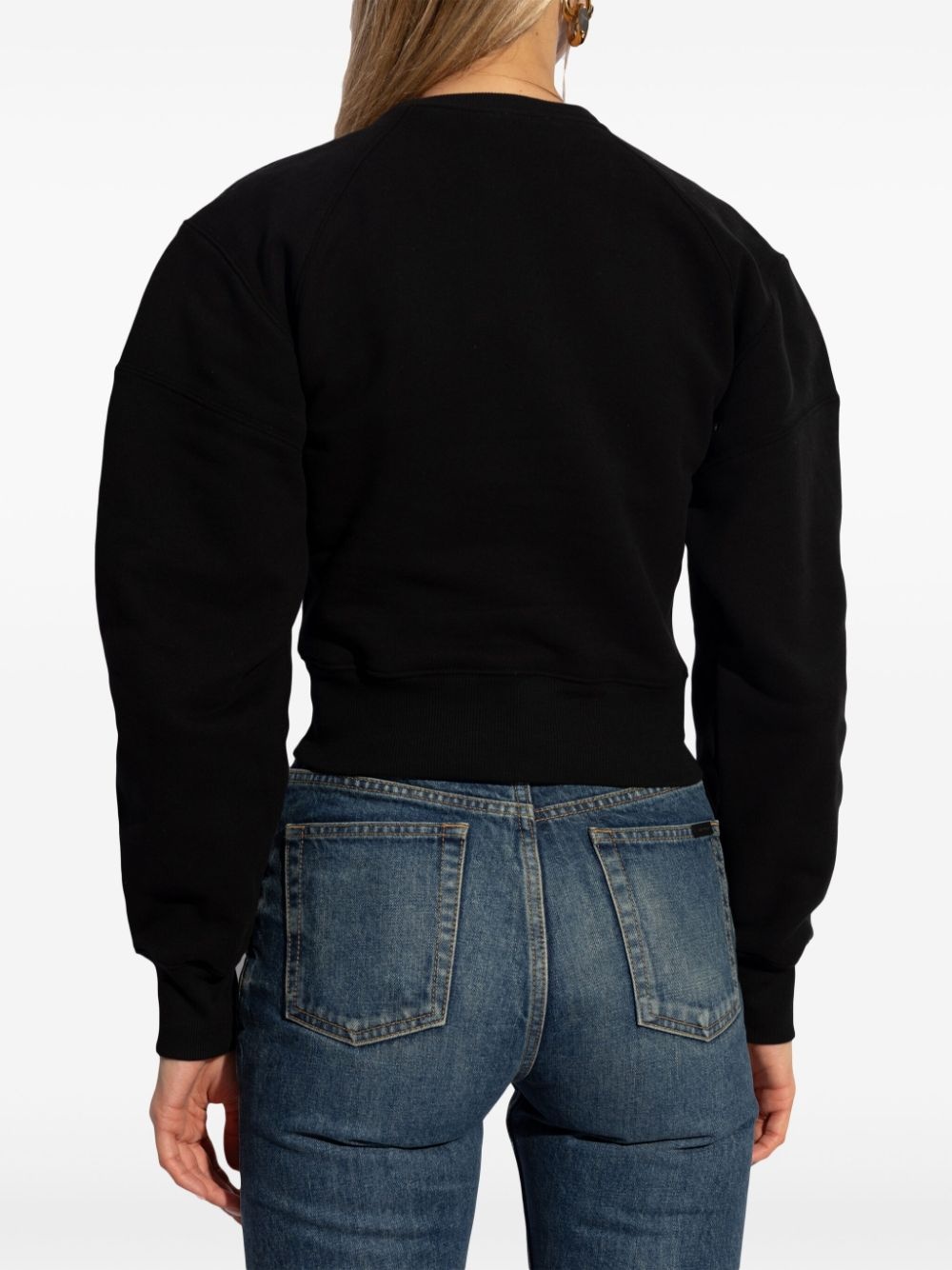 long-sleeve cotton sweatshirt - 4
