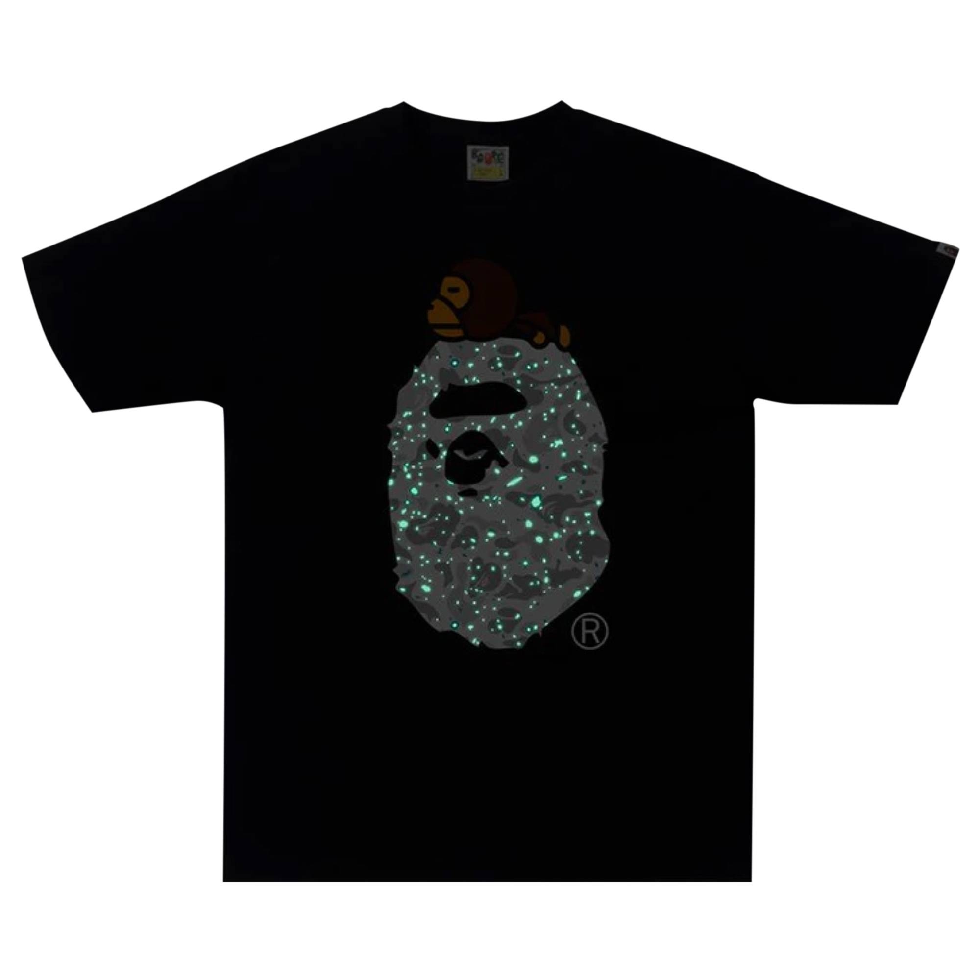 BAPE Space Camo Milo On Big Ape Tee 'Black' - 2