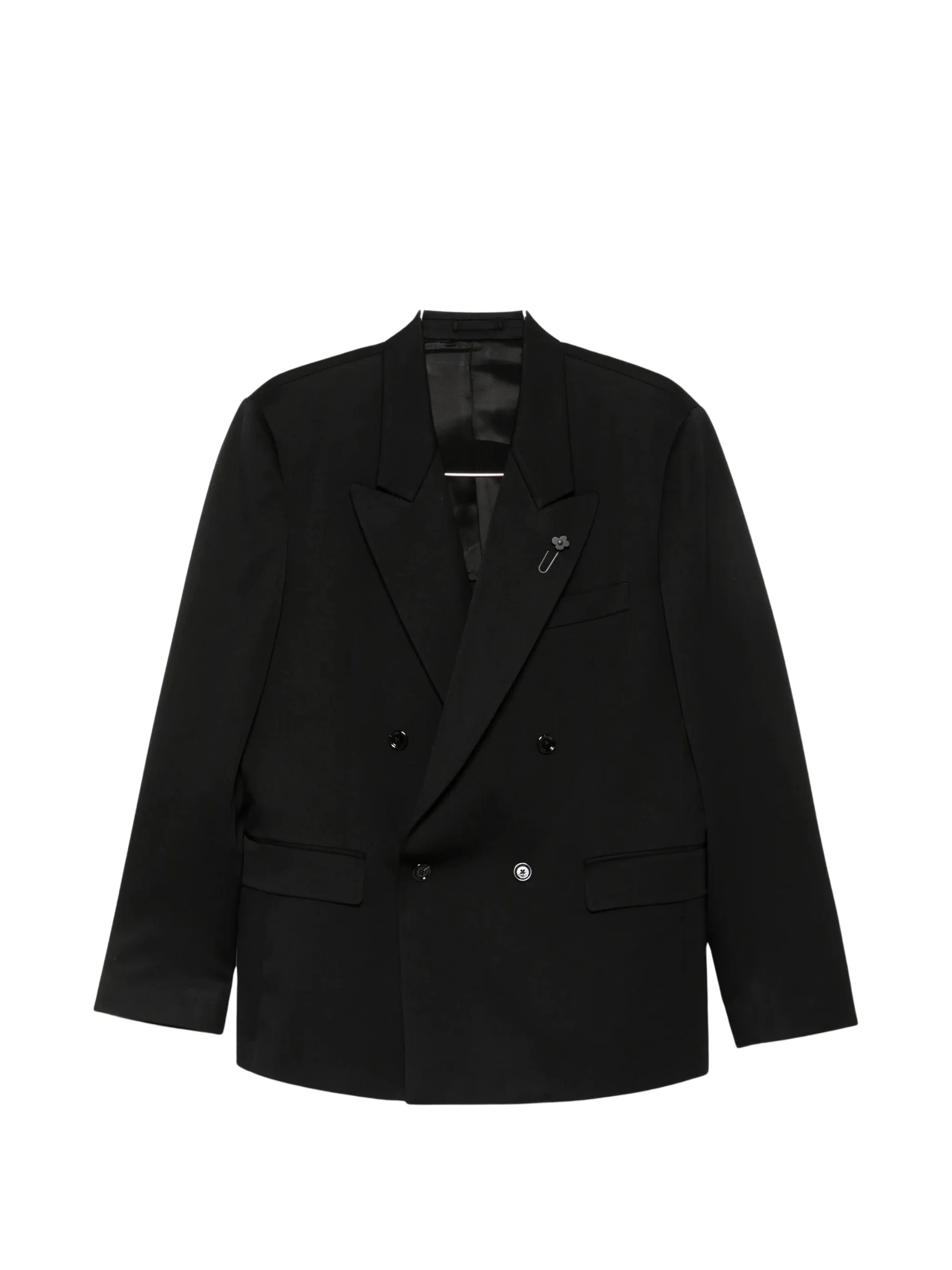 Double-breasted peak-lapel blazer - 1