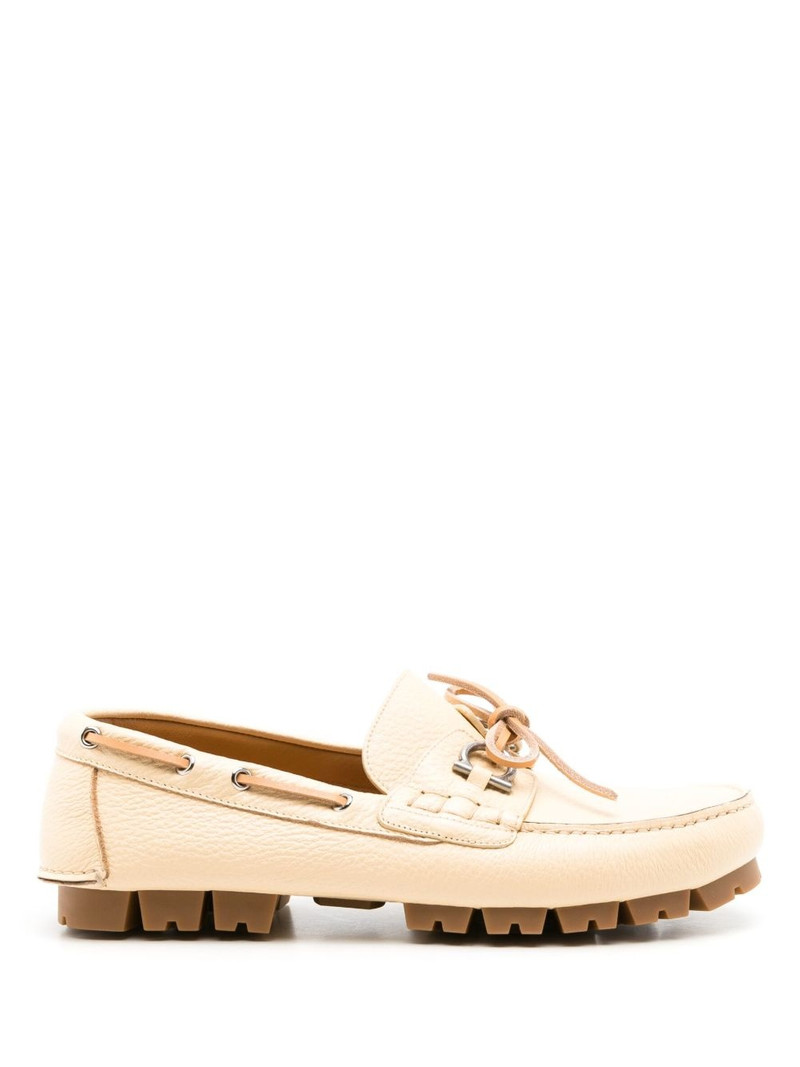 Injected Rock leather loafers 1