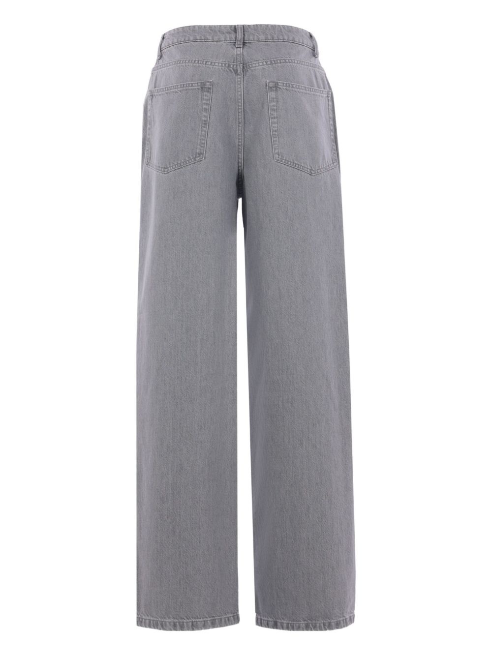 faded-wash jeans - 2