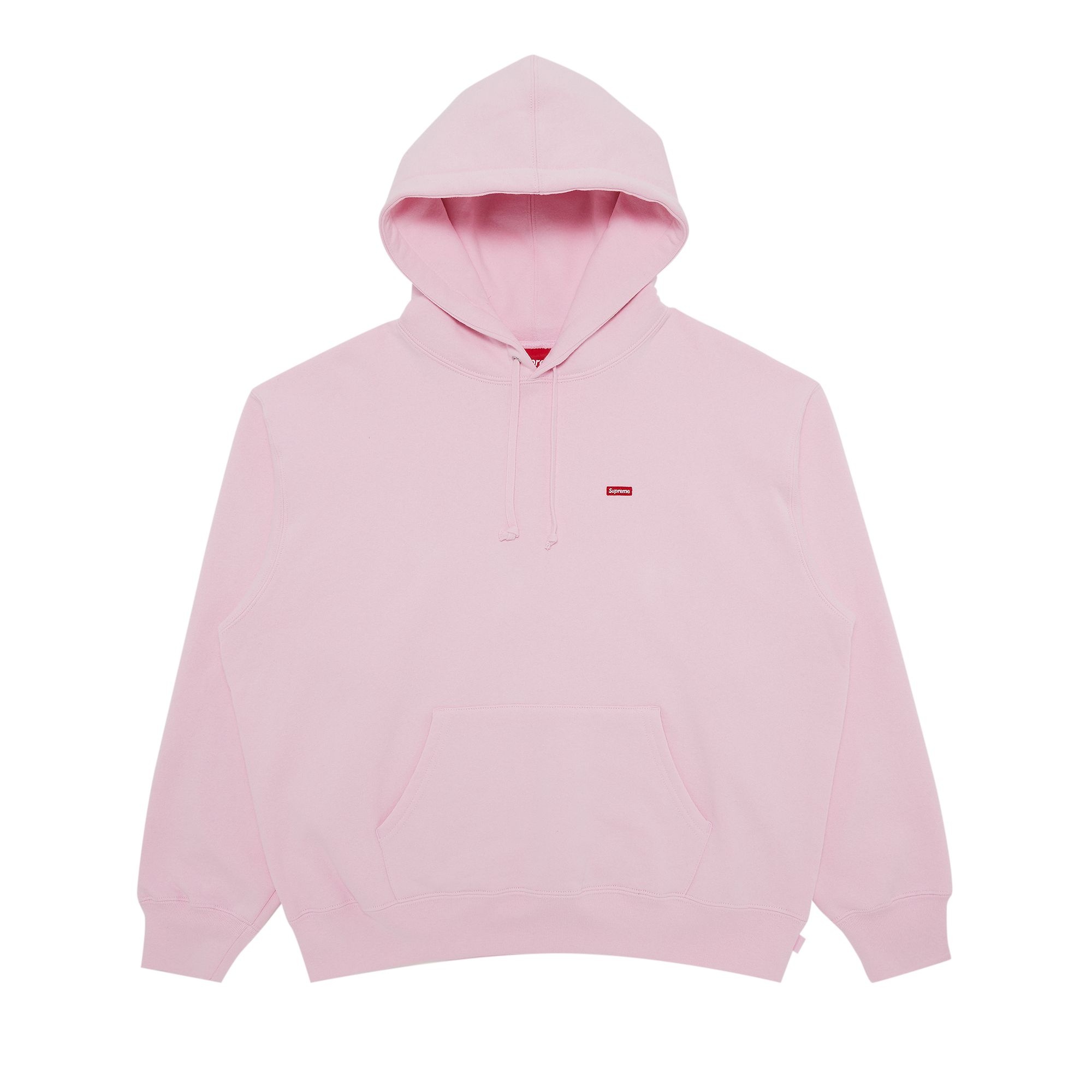 Supreme Small Box Hooded Sweatshirt 'Light Pink' - 1