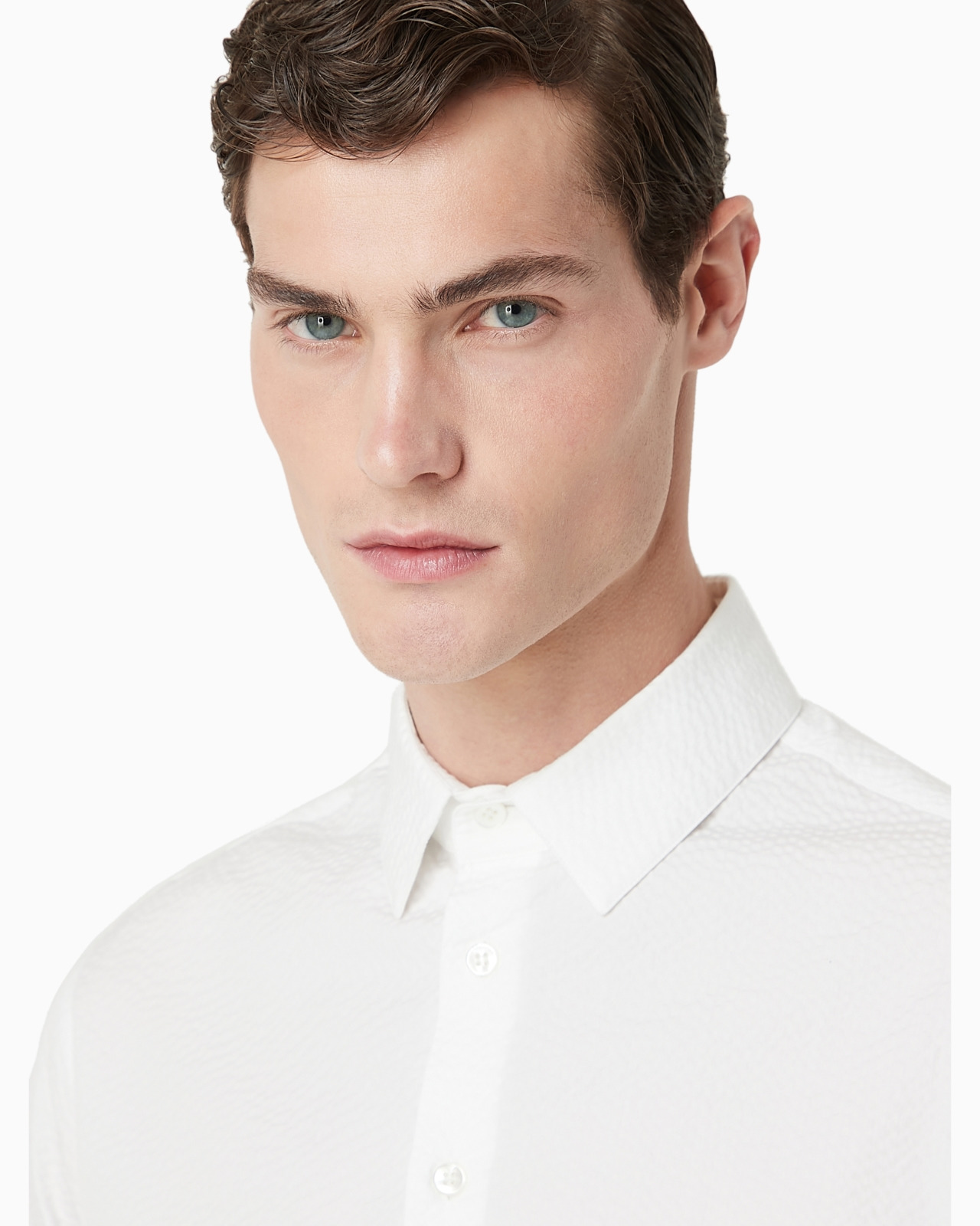 Regular-fit cotton-seersucker shirt - 6