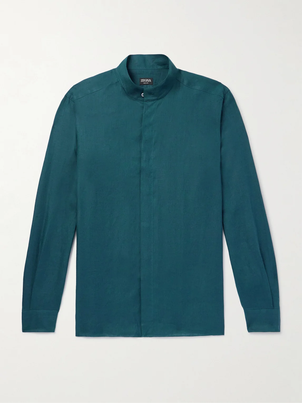 Grandad-Collar Oasi Linen Shirt - 1