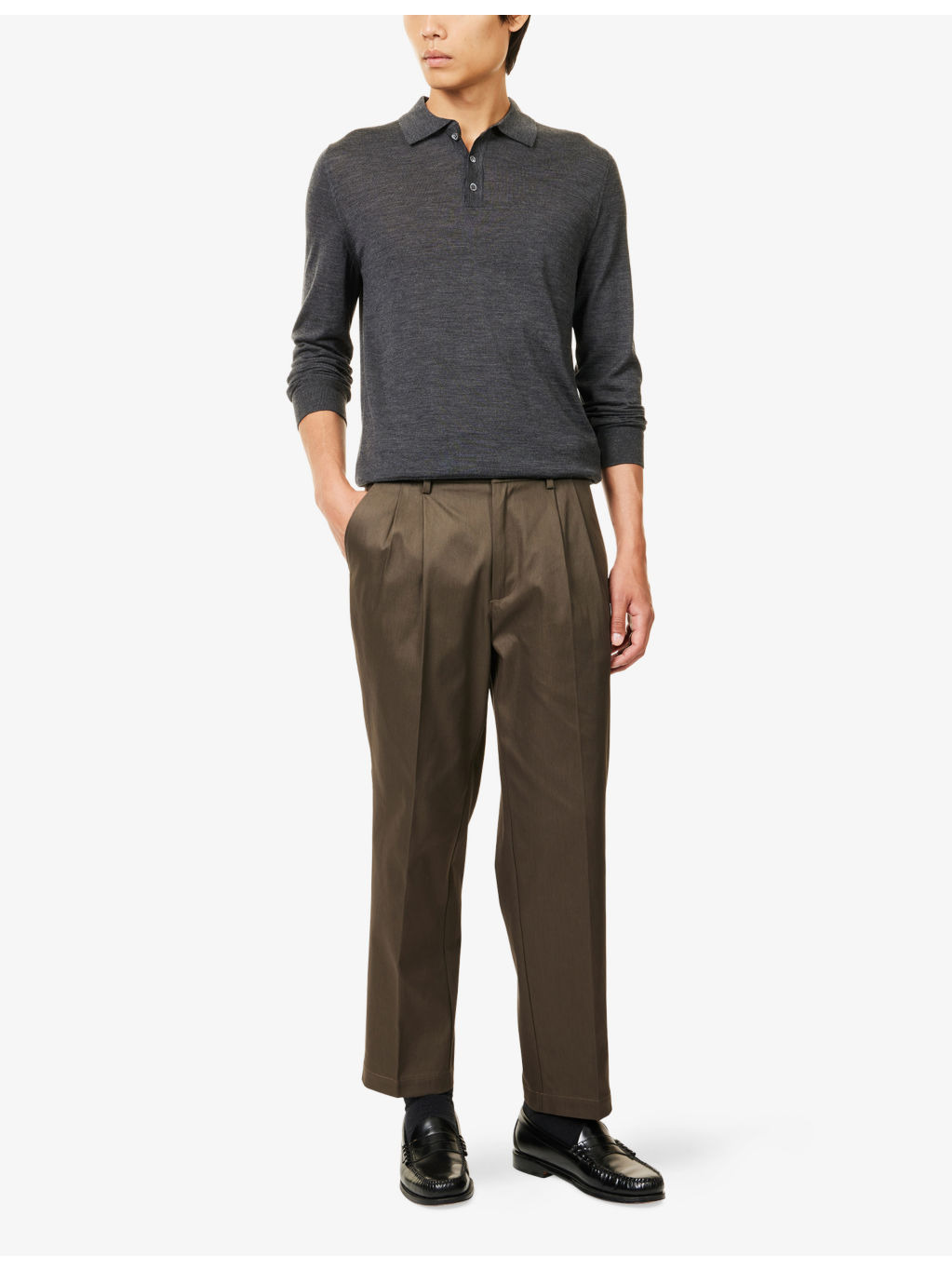 Pevaron Polo-Collar Wool Jumper - 2