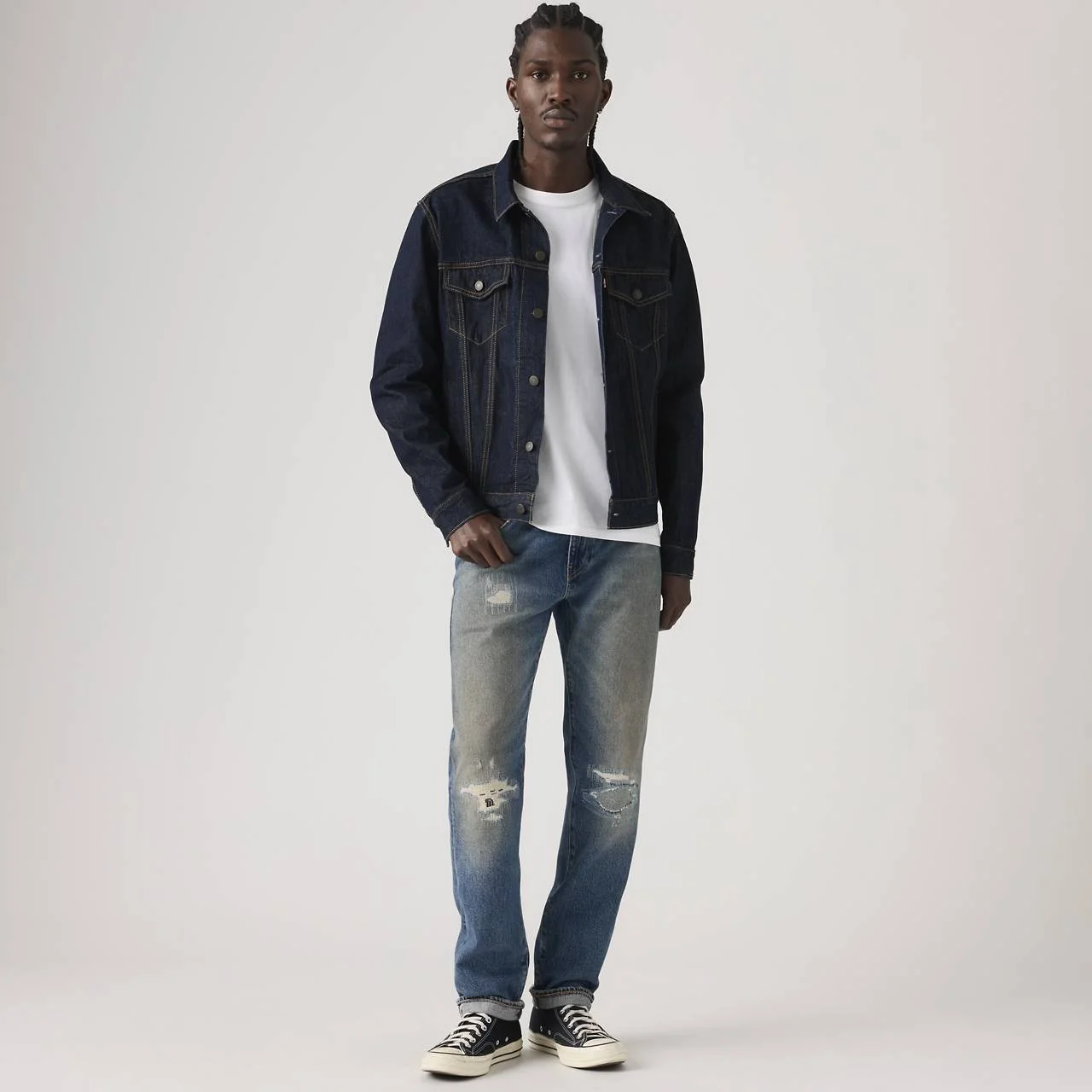 502™ TAPER FIT SELVEDGE MEN'S JEANS - 1