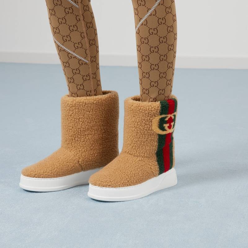 Women's Interlocking G Web boot 3